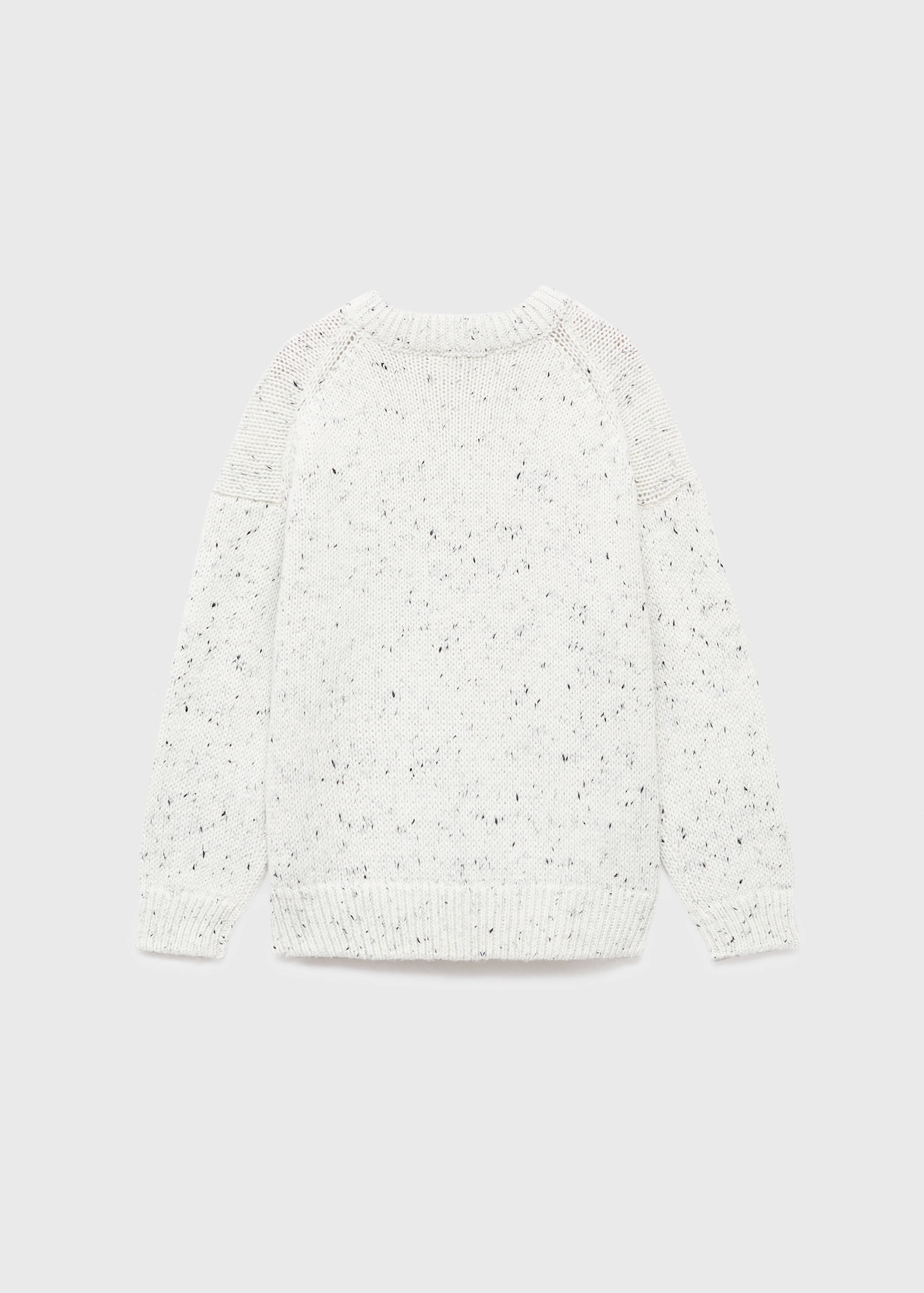 Flecked wool sweater - Reverse of the article