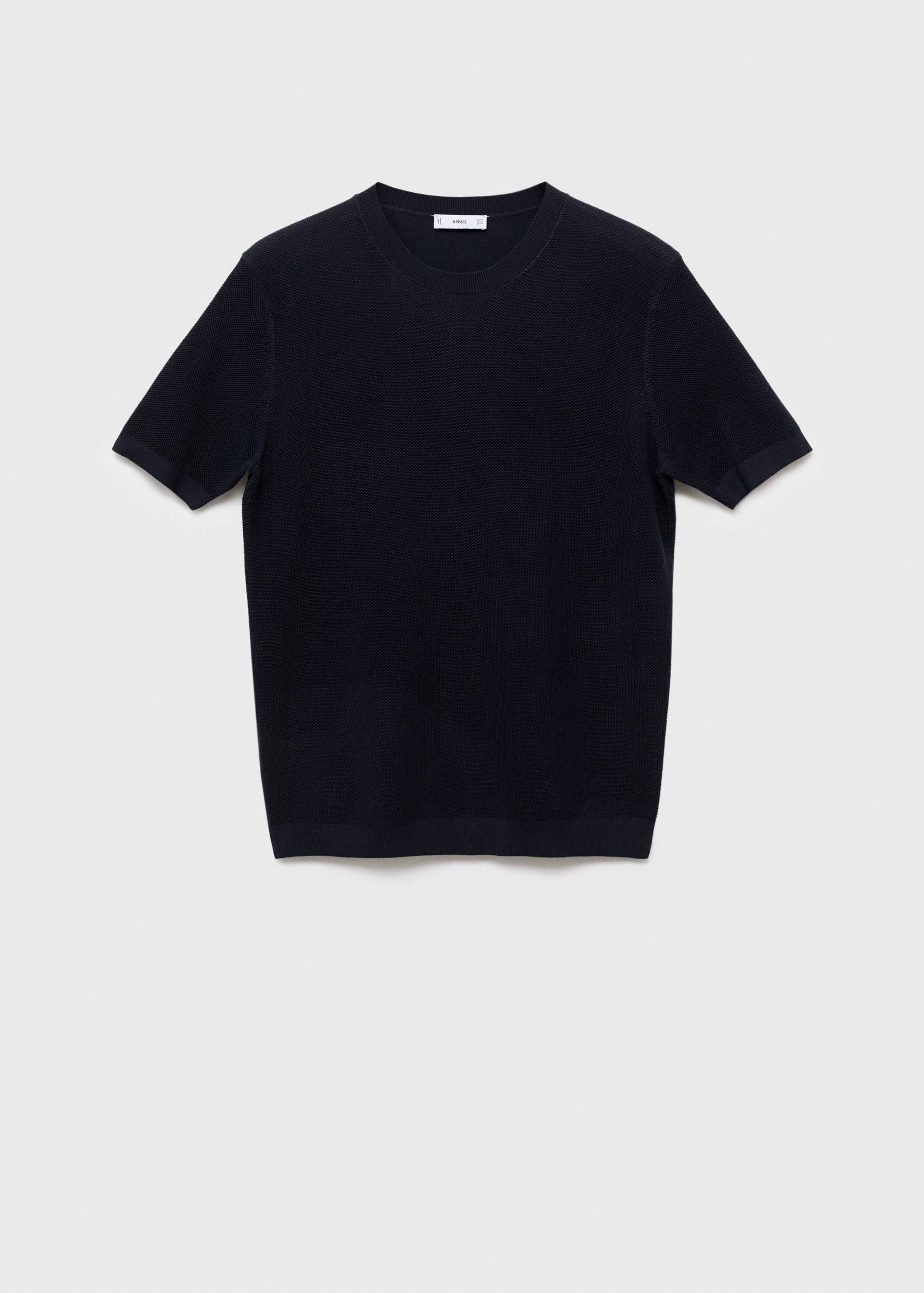 Knit cotton T-shirt - Article without model