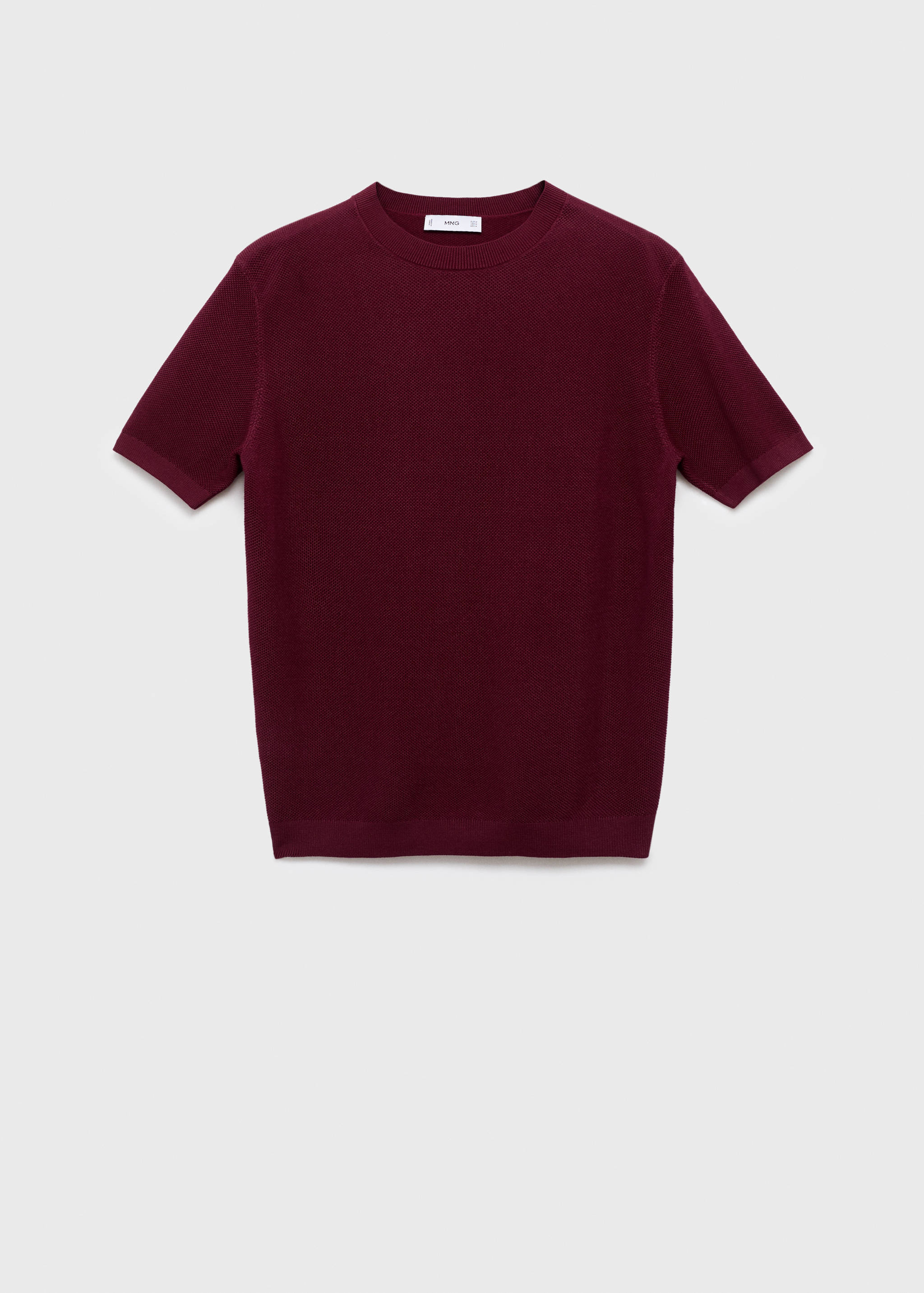 Knit cotton T-shirt - Article without model