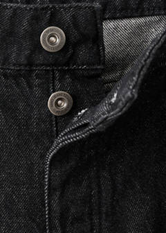 Straight low-waist jeans — Black 6