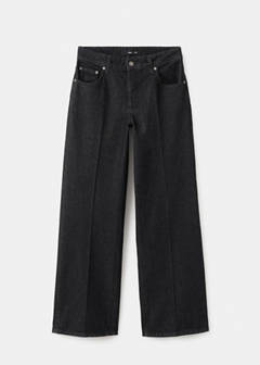 Straight low-waist jeans — Black 5