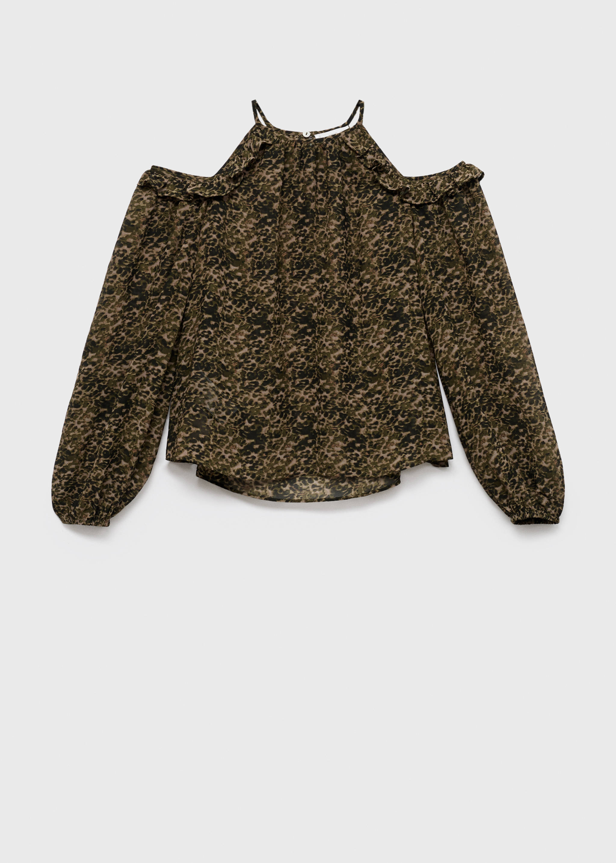 Printed blouse with cut-out - Article without model