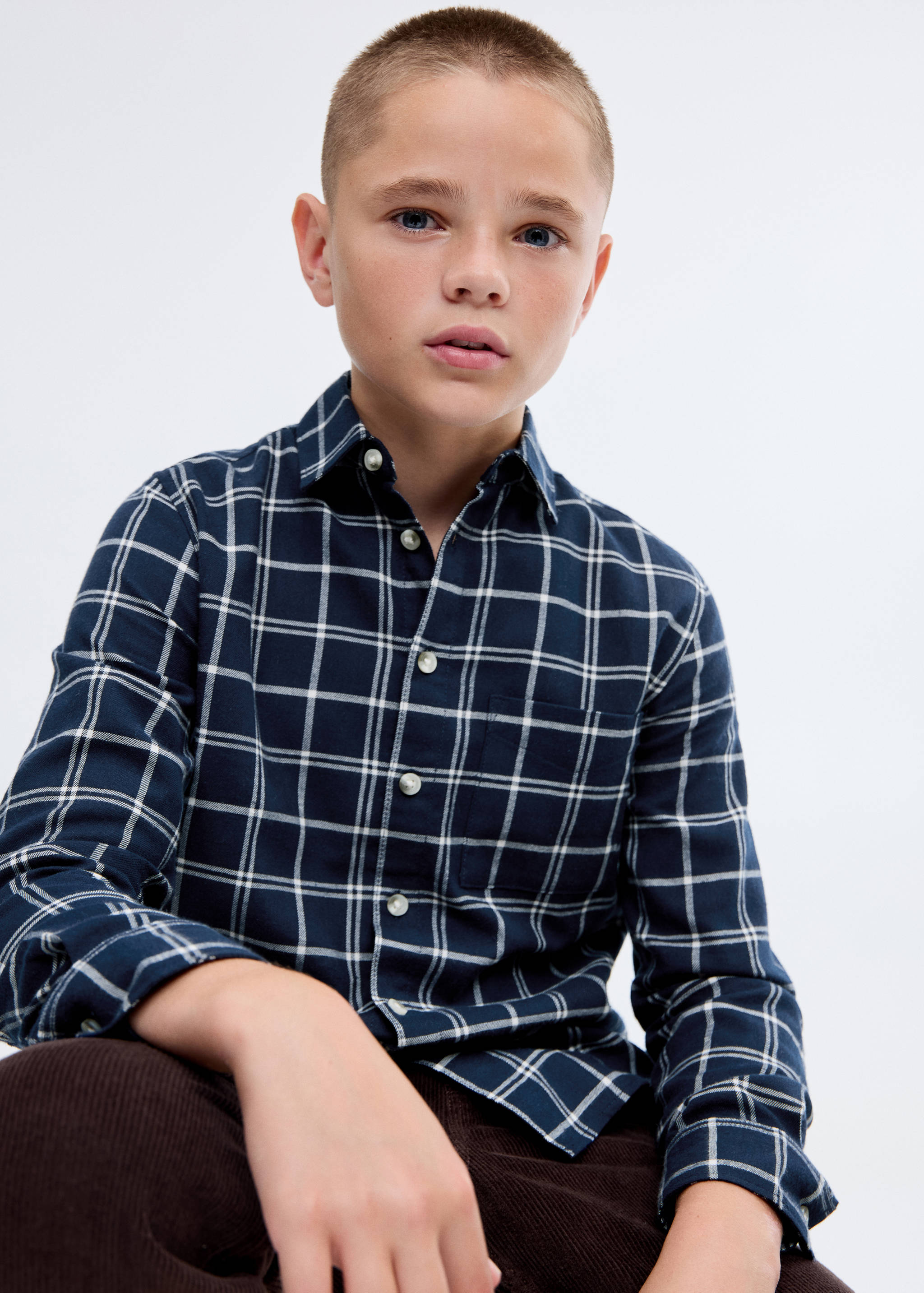 Pamut kockás ing - Felezősík