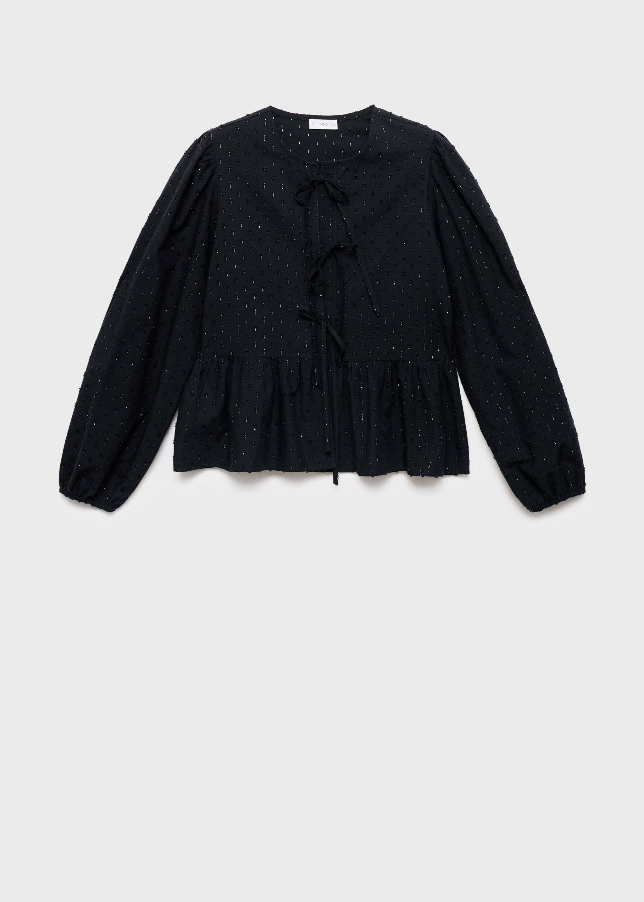 Lurex textured blouse - Article without model