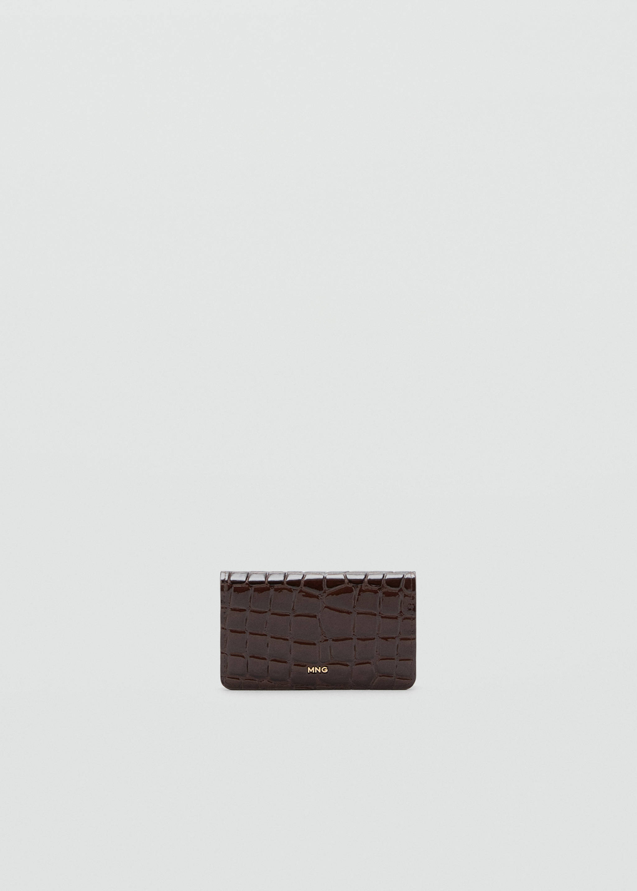 Petit portefeuille effet croco brillant - Article sans modèle