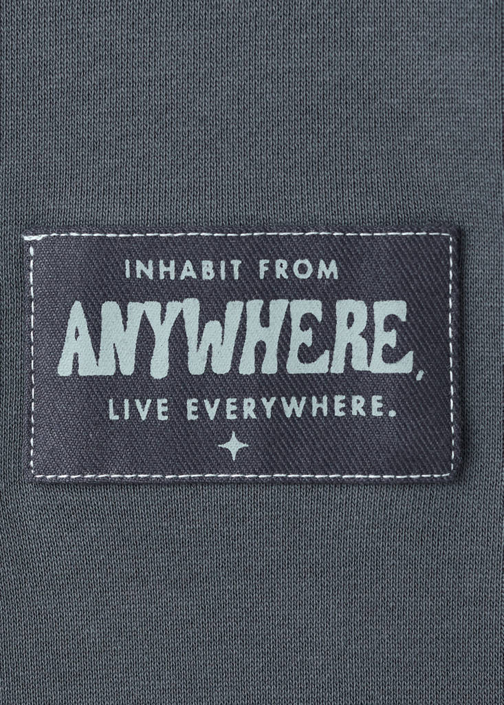 Printed cotton sweatshirt — Dark Grey