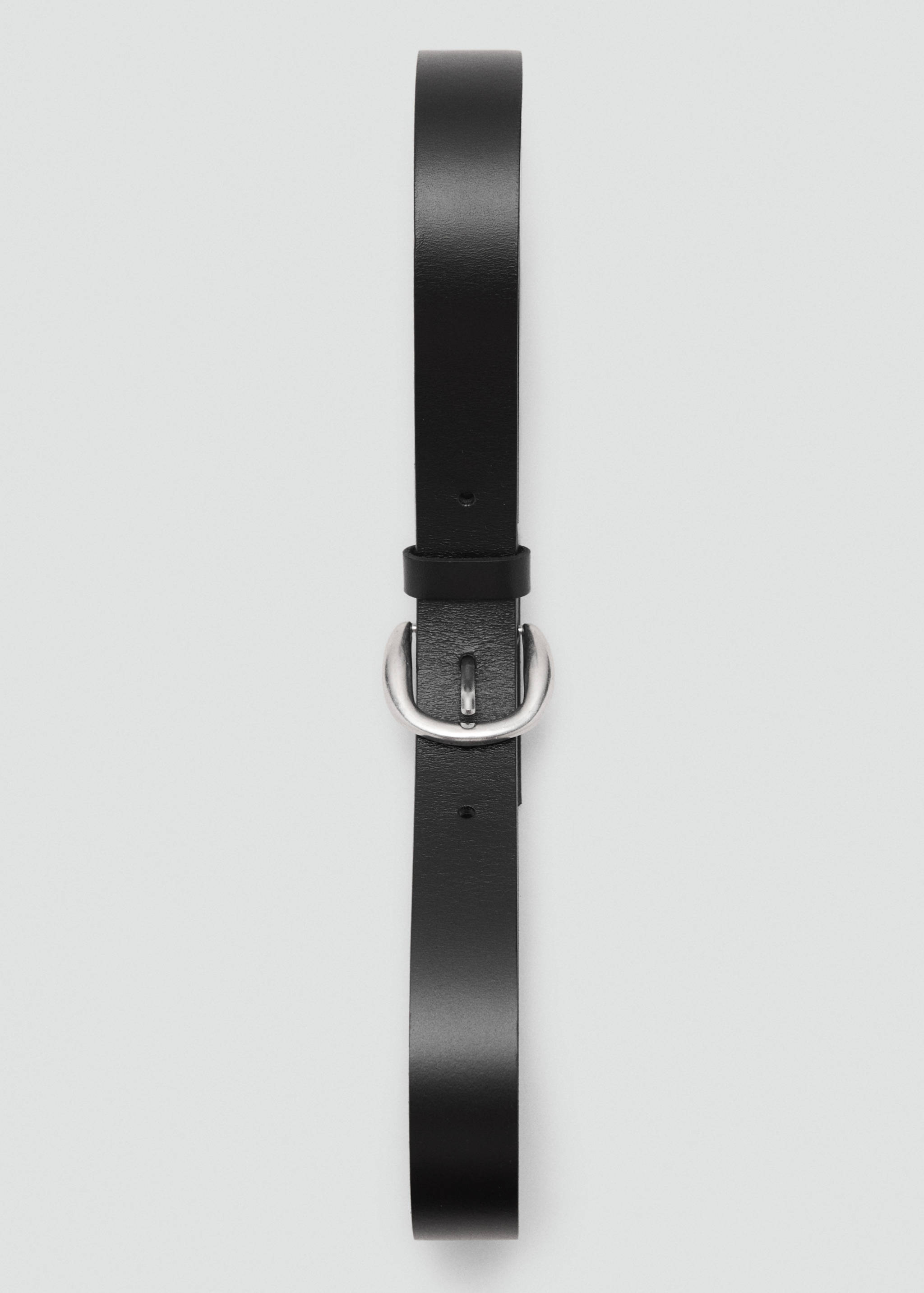 Rounded buckle leather belt - Details of the article 2