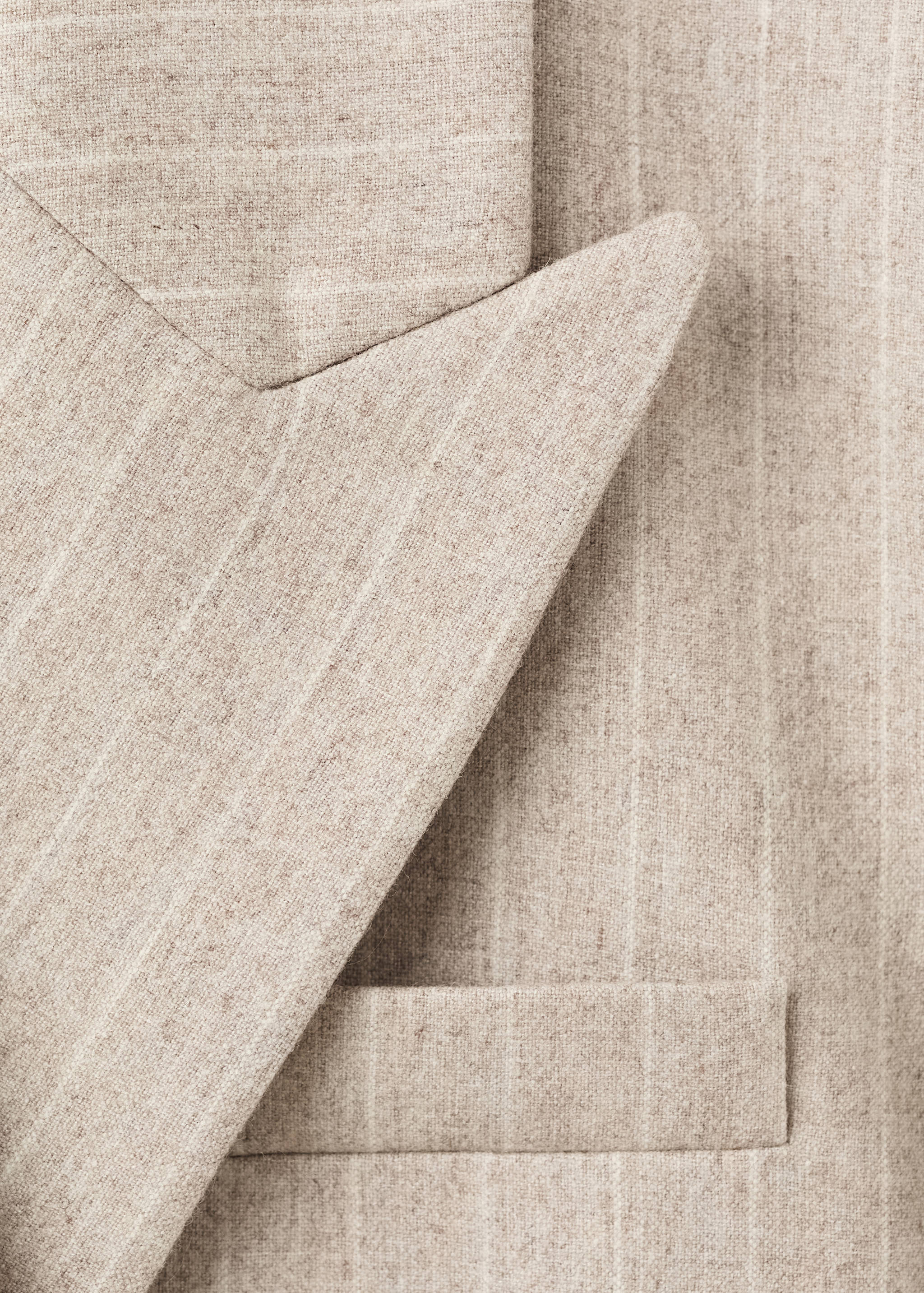 Veste de costume en laine à rayures tennis - Détail de l'article 8