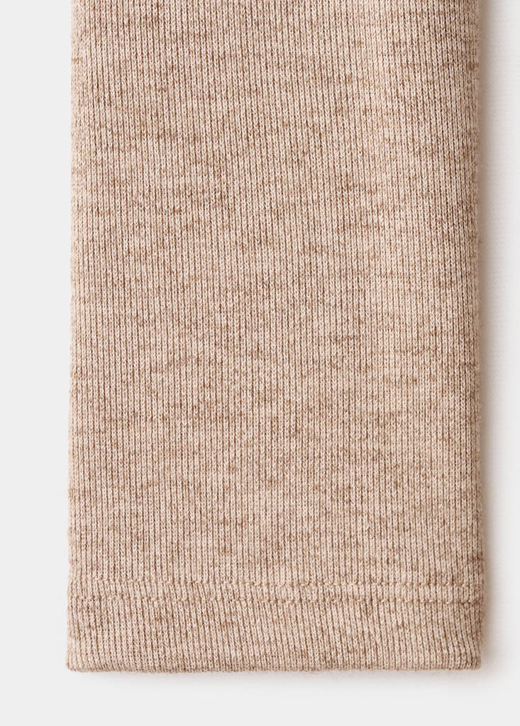 Long dress with cut-out — Sand