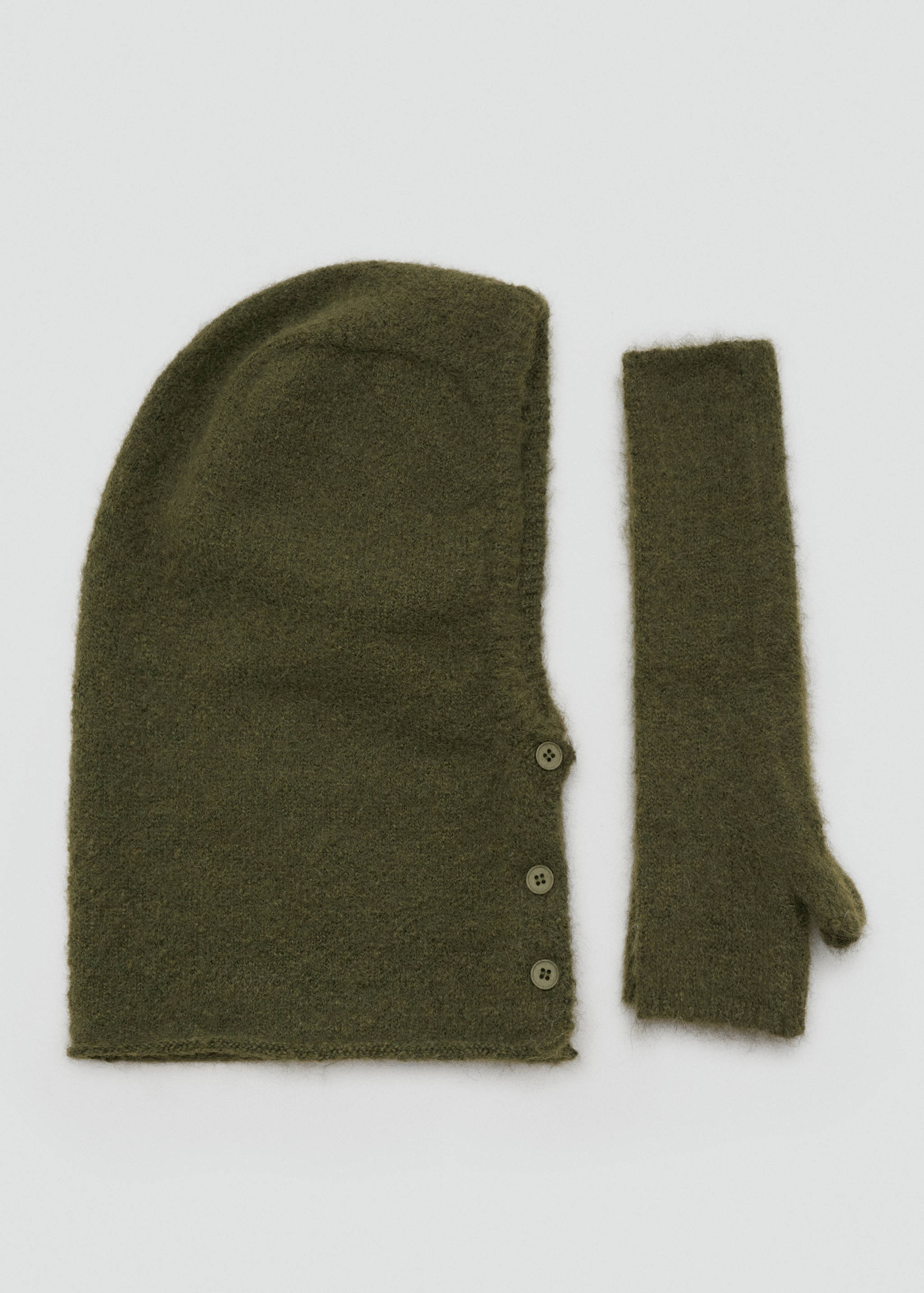 Balaclava knit buttons - Details of the article 1