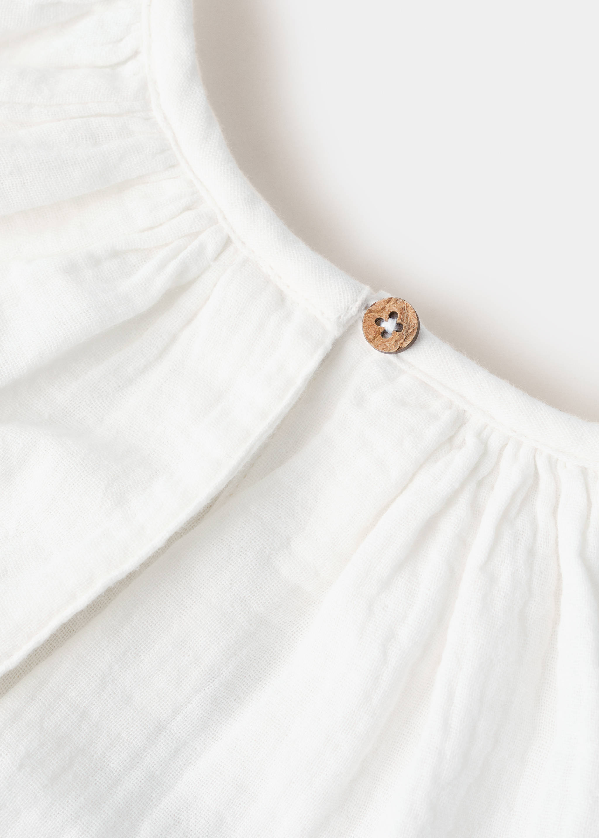 Embroidered cotton blouse - Details of the article 0