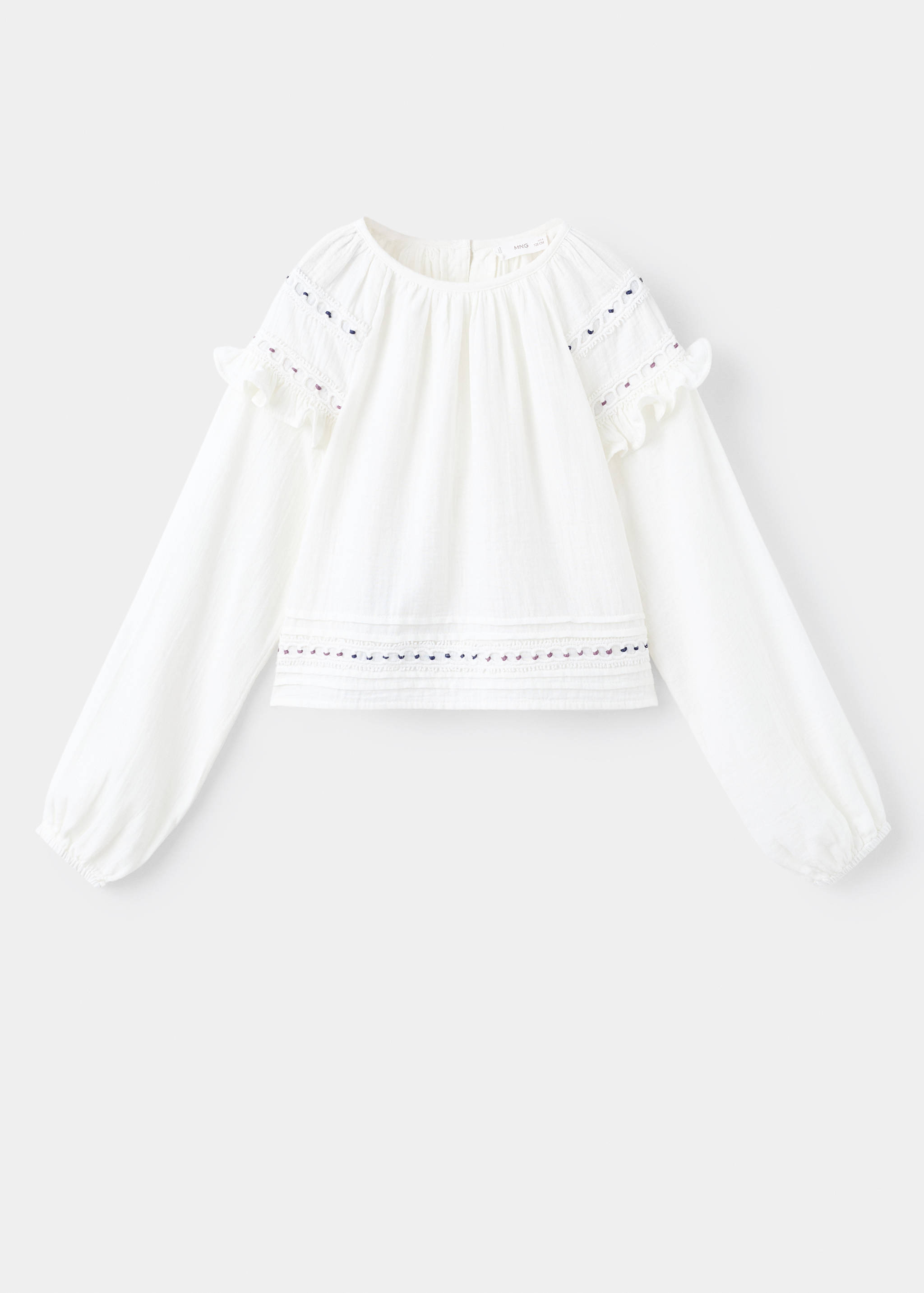 Blouse brodée en coton - Article sans modèle