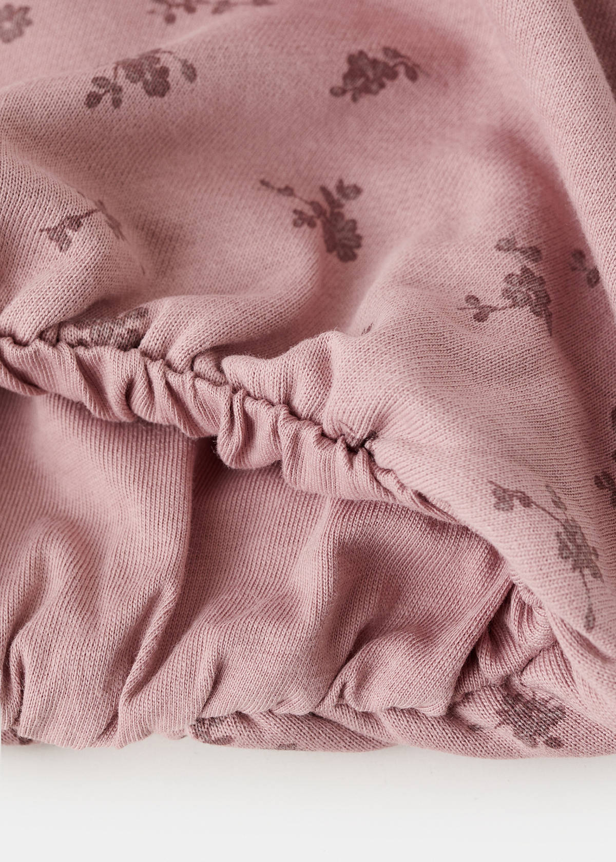 Embroidered sweatshirt with floral pattern — Pink