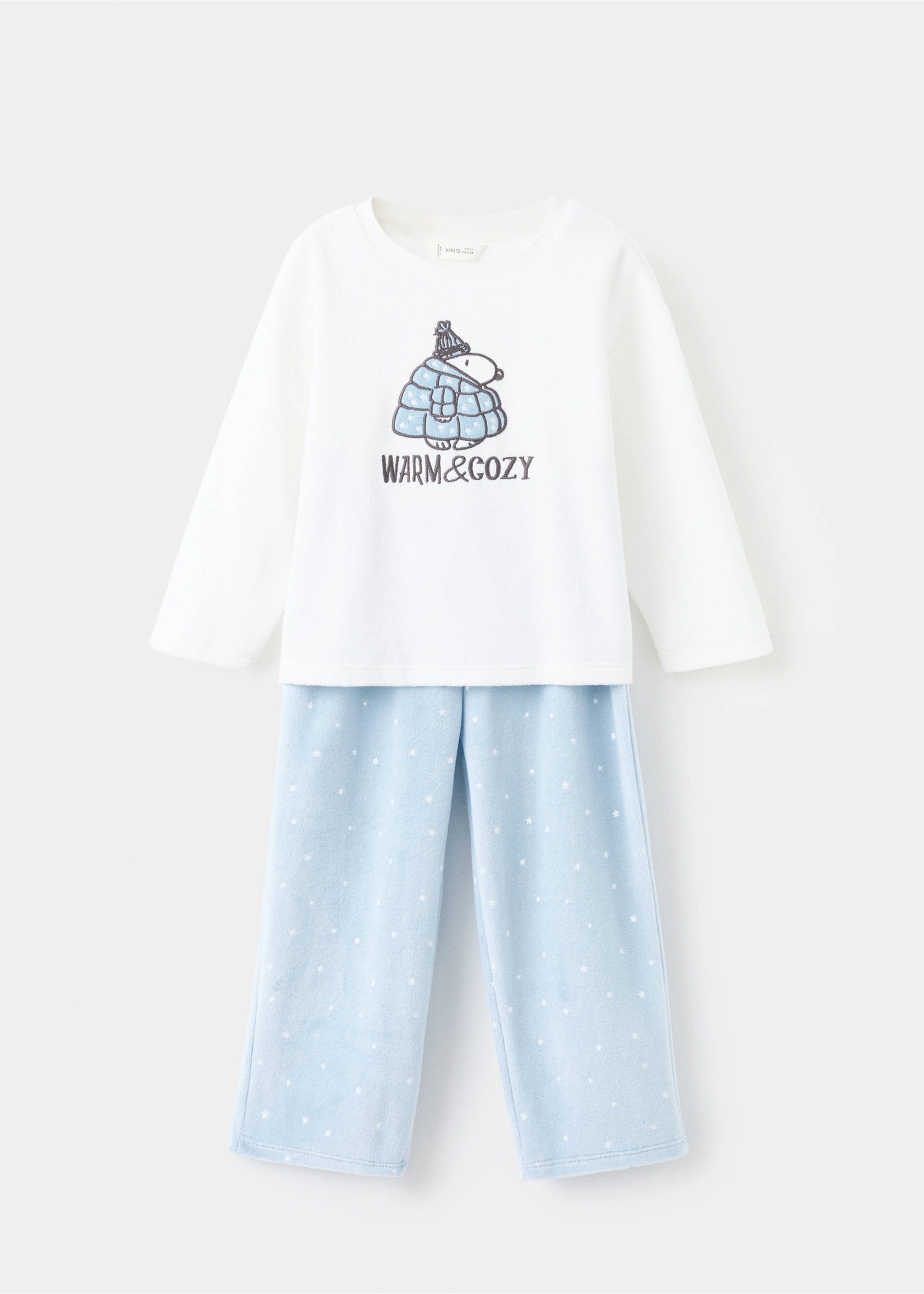 Pijama largo estampado - Artículo sin modelo, Blanco roto. Ref: 17047771-00.