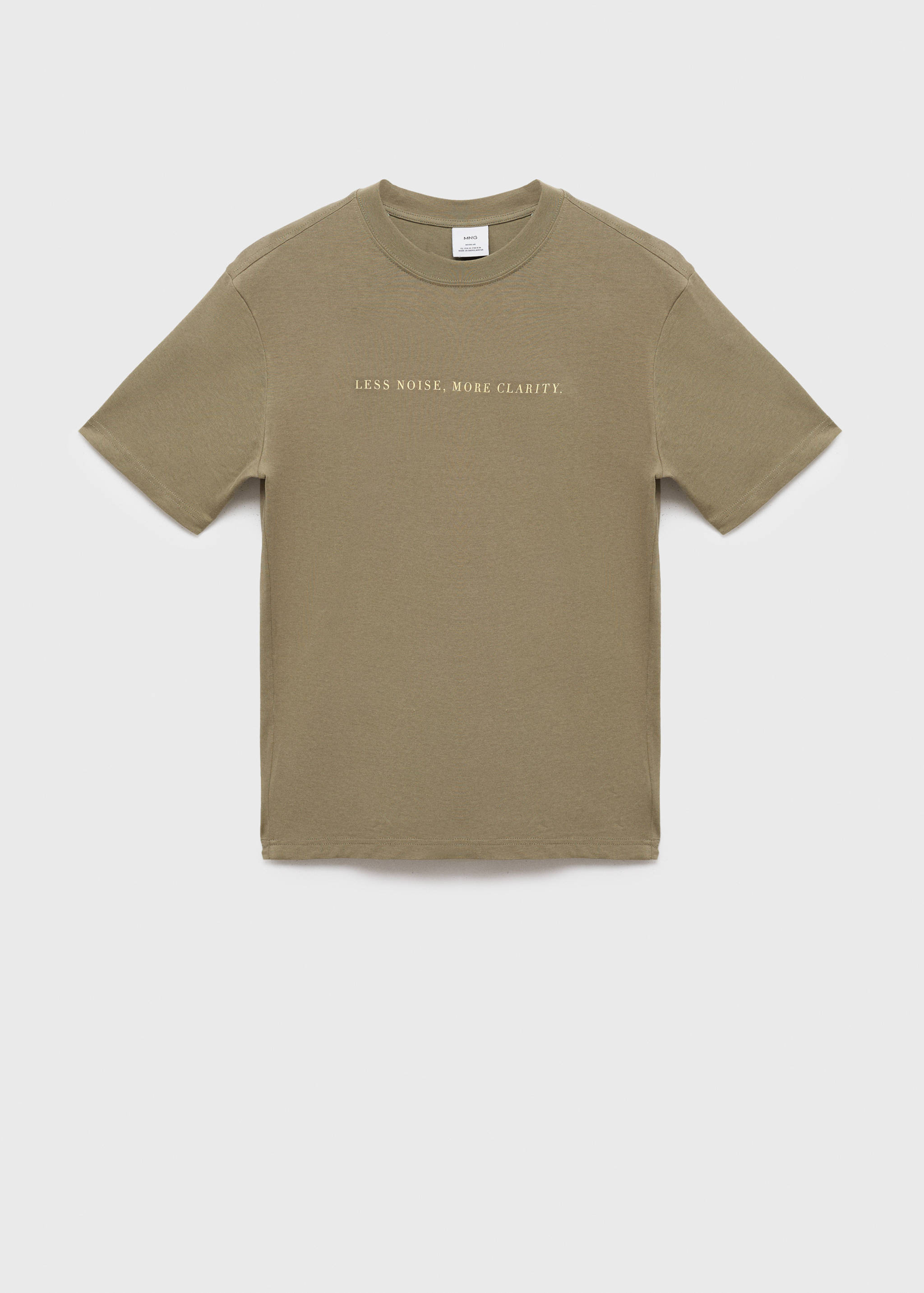 Camiseta 100% algodón texto - Artículo sin modelo