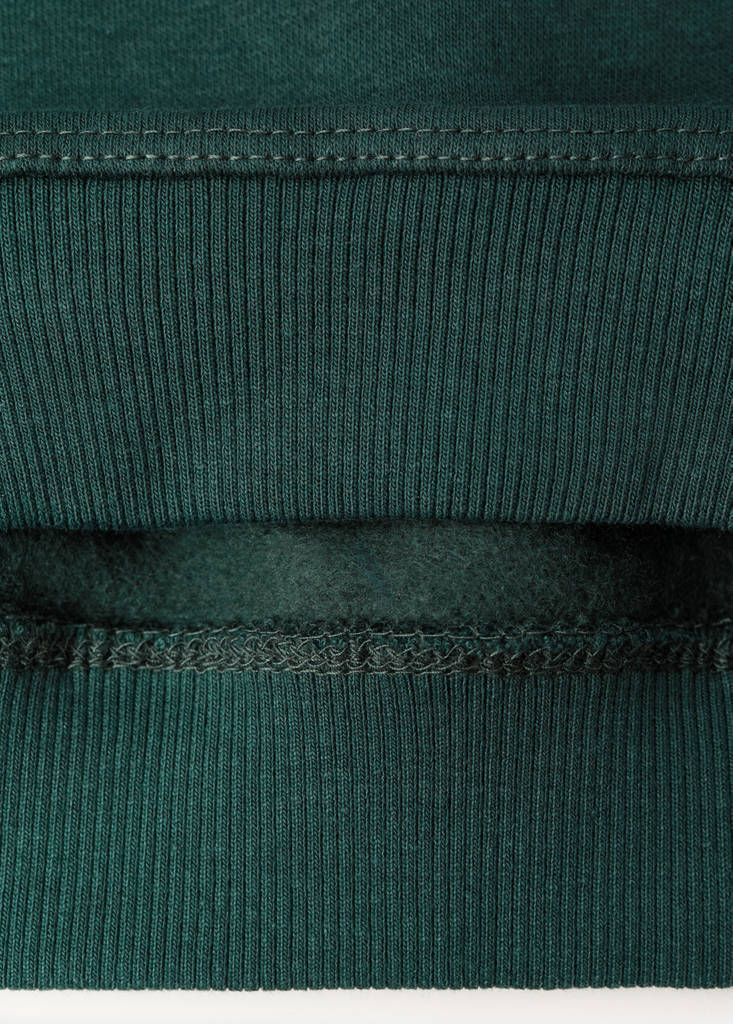 Printed hoodie — Dark Green
