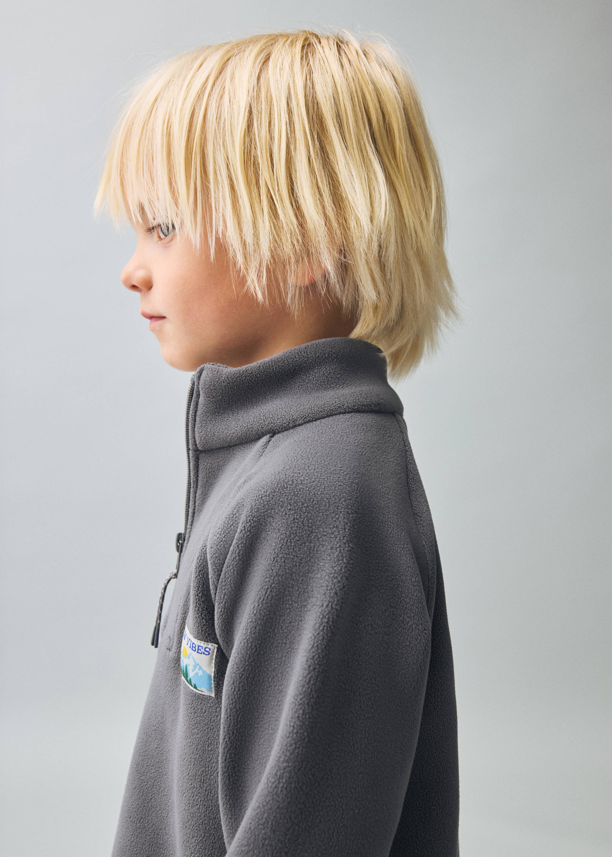 Поларен суитшърт с цип - Средна равнина