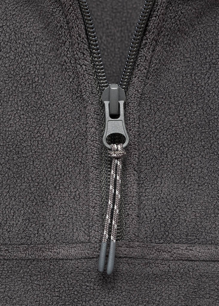 Zip-up fleece sweatshirt — Dark Grey