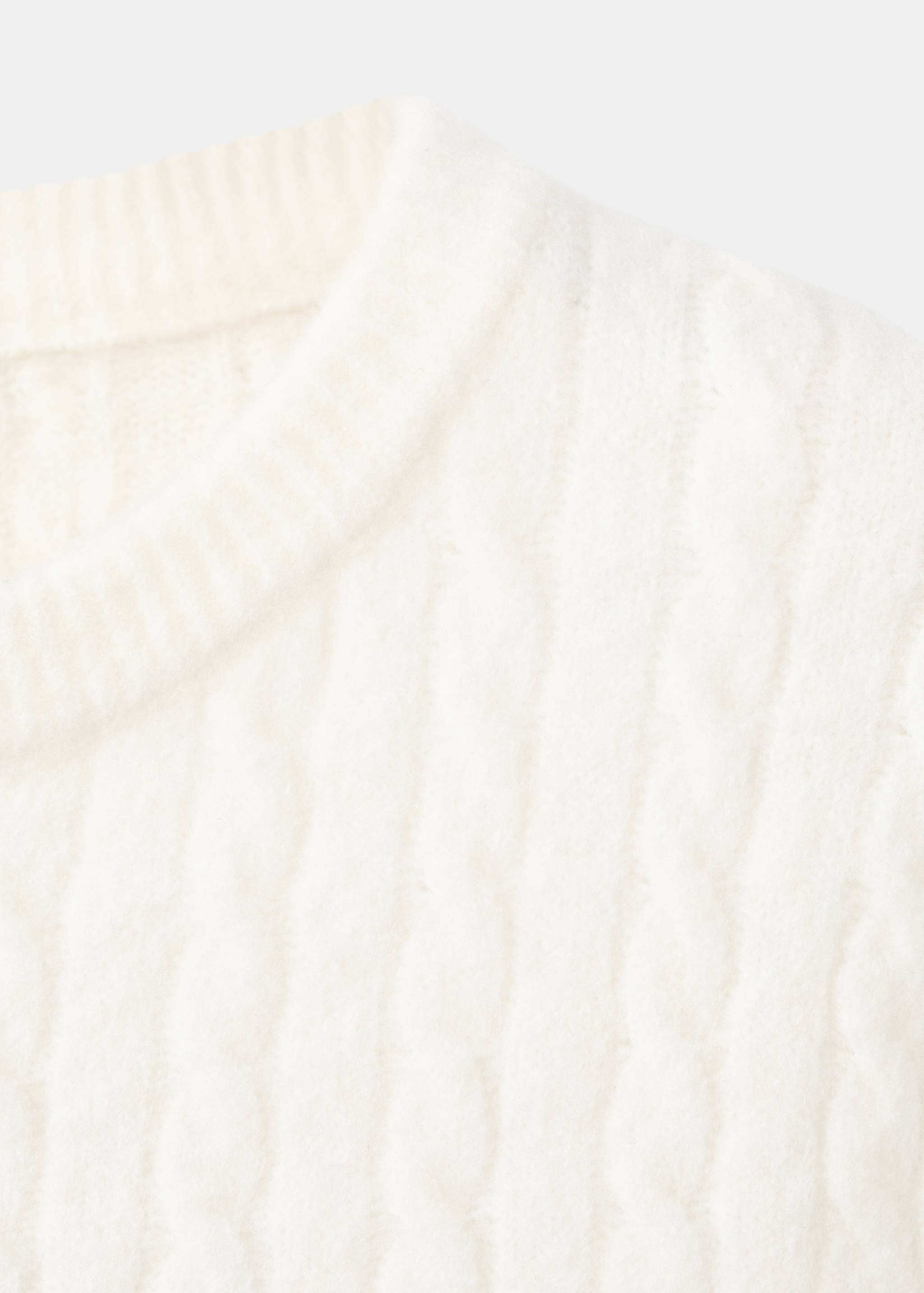 Short-sleeved cable-knit sweater - Details of the article 8