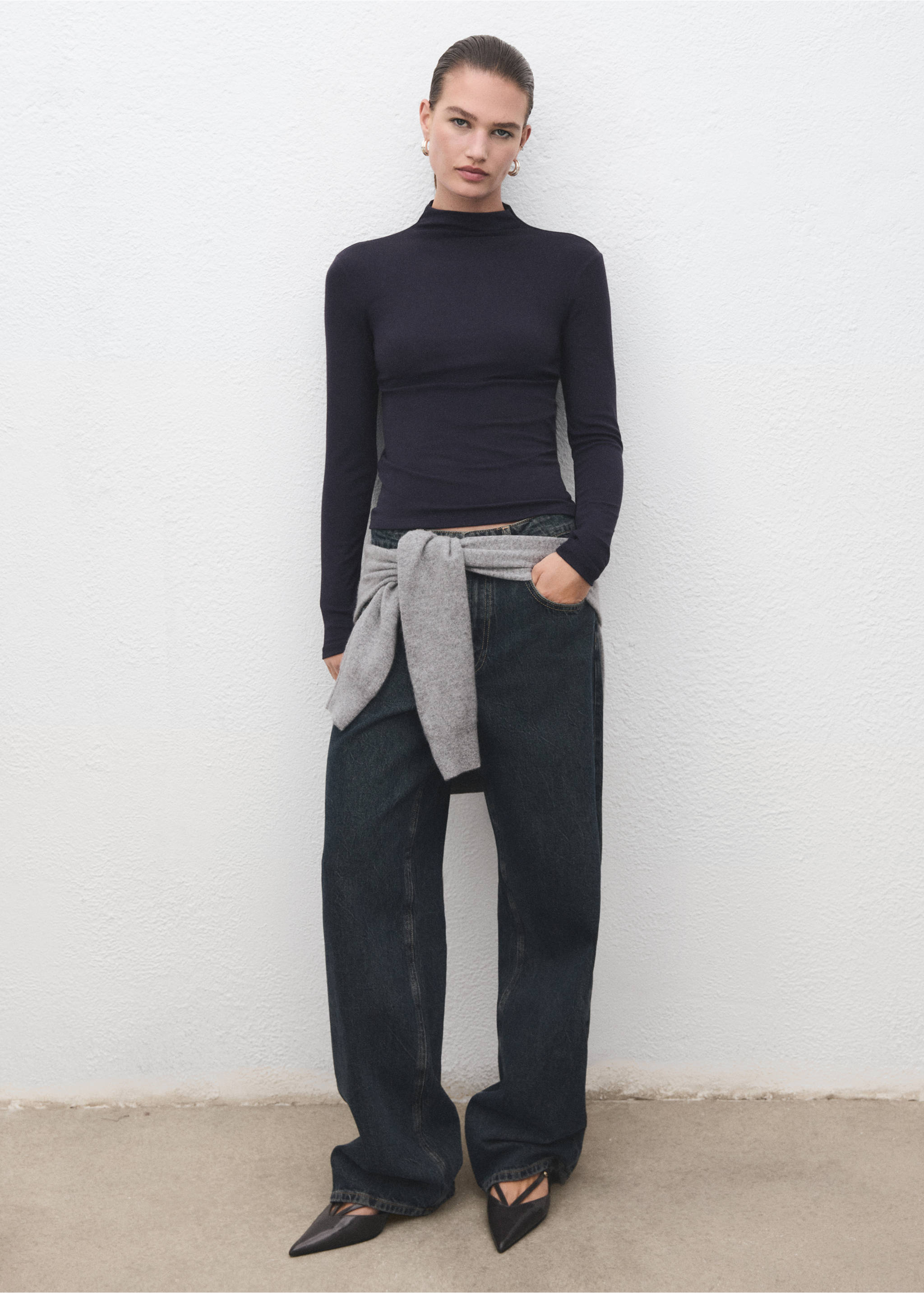 Turtleneck T-shirt - General plane, Navy. Ref: 17047784-00.