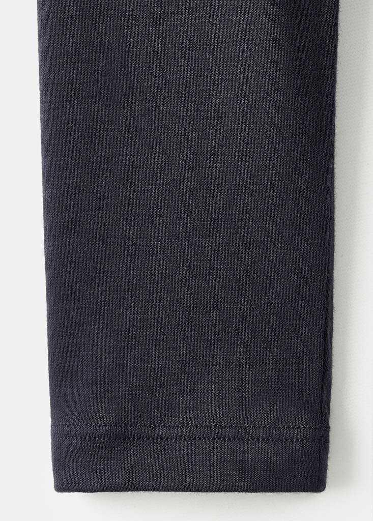 Turtleneck T-shirt — Navy