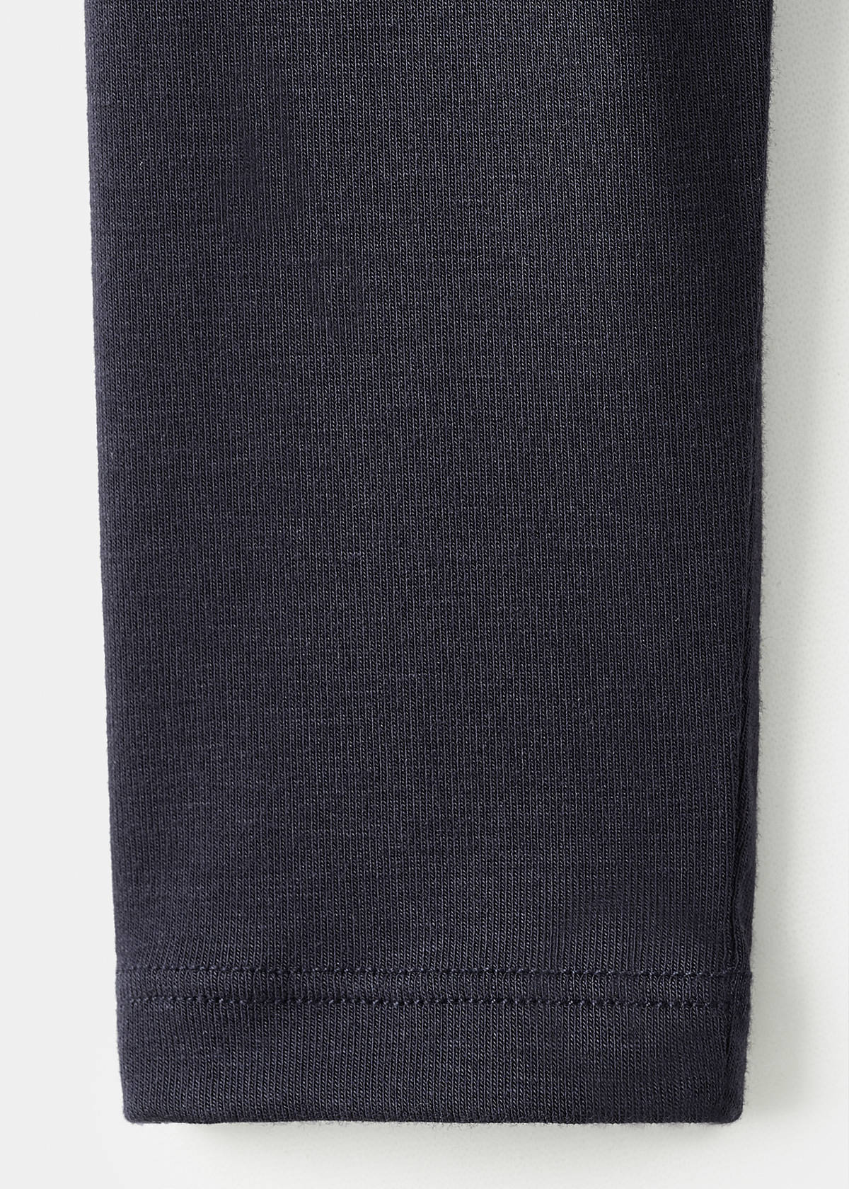 Turtleneck T-shirt — Navy