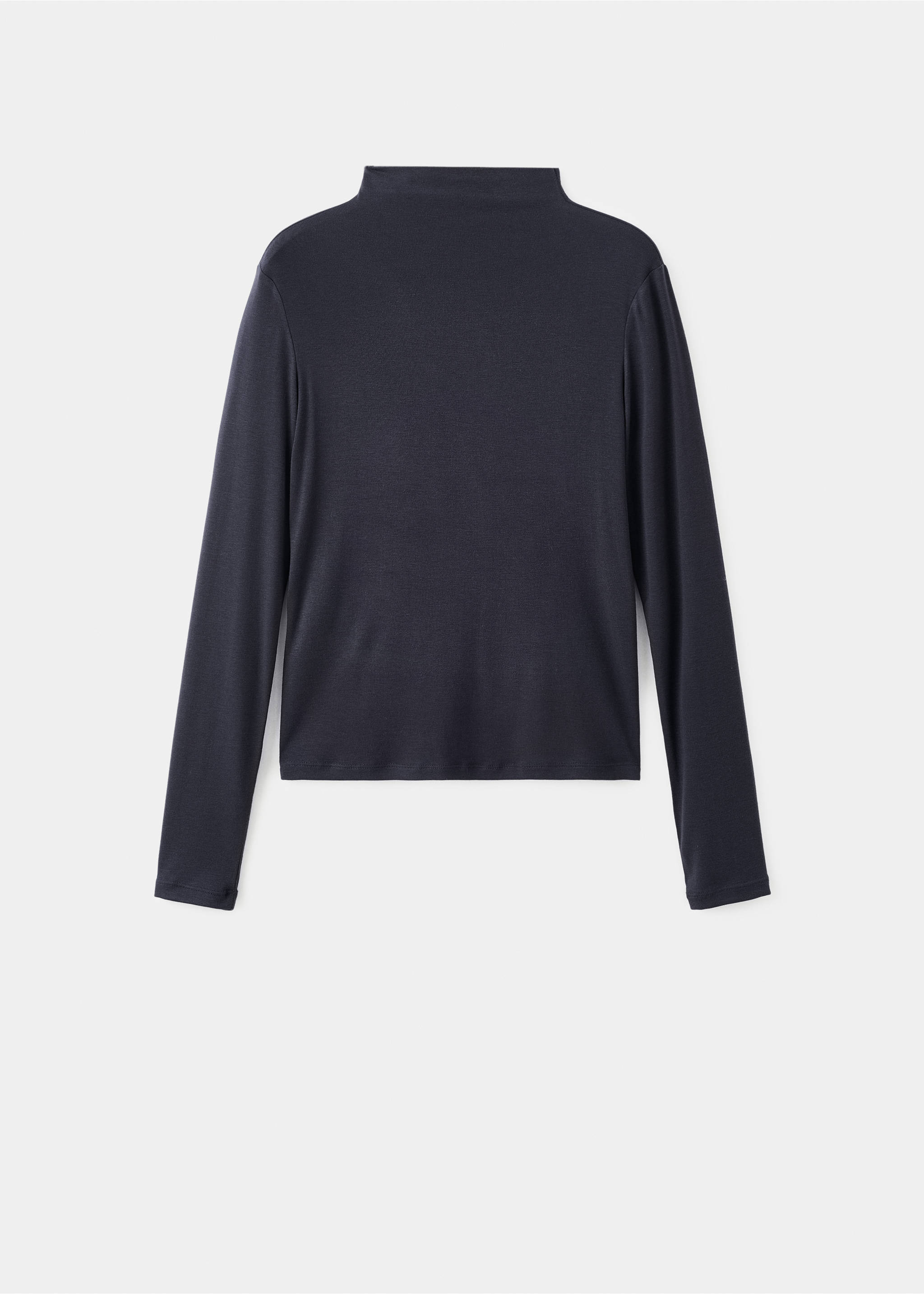 Turtleneck T-shirt - Article without model, Navy. Ref: 17047784-00.