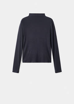 Turtleneck T-shirt — Navy 8