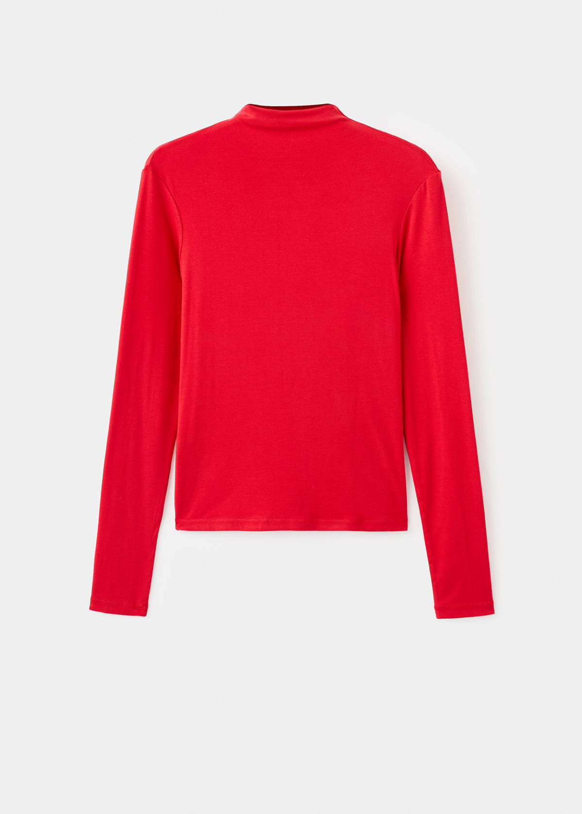 Turtleneck T-shirt — Red