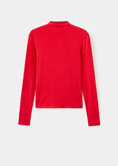 Turtleneck T-shirt — Red 7
