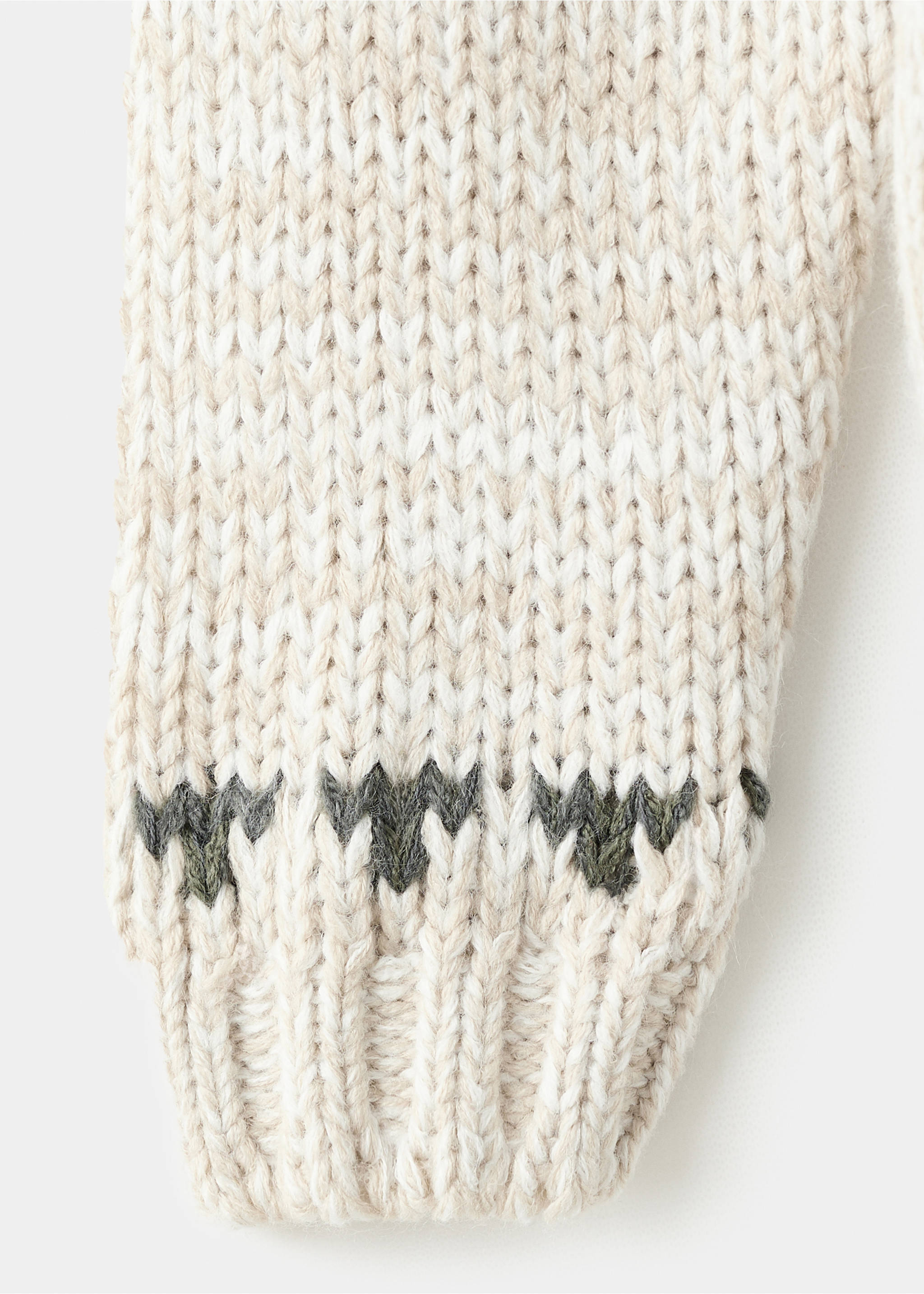 Jersey punto jacquard - Detalle del artículo 0, Beige. Ref: 17047787-00.