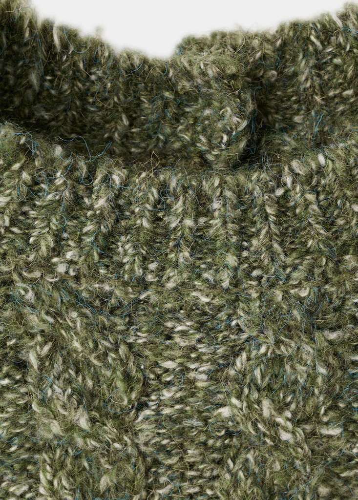 Braided knitted sweater - thumbnail 3