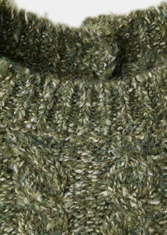 Braided knitted sweater — Green 3