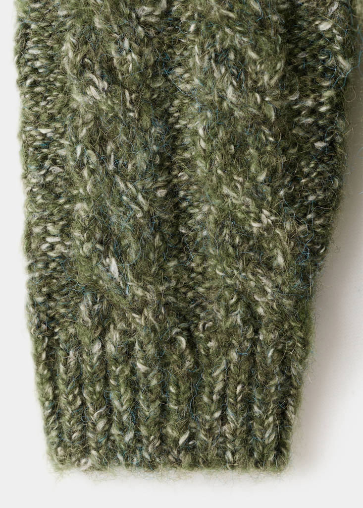 Braided knitted sweater - thumbnail 5