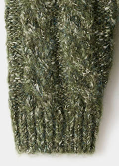 Braided knitted sweater — Green 5