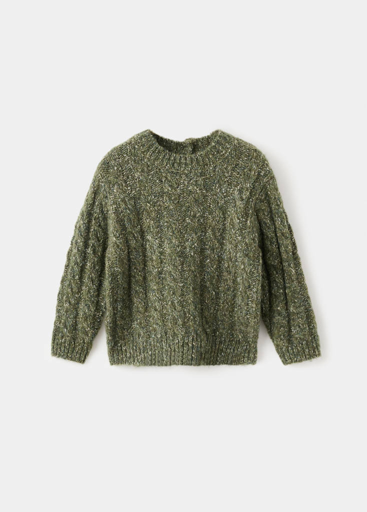 Braided knitted sweater - thumbnail 2