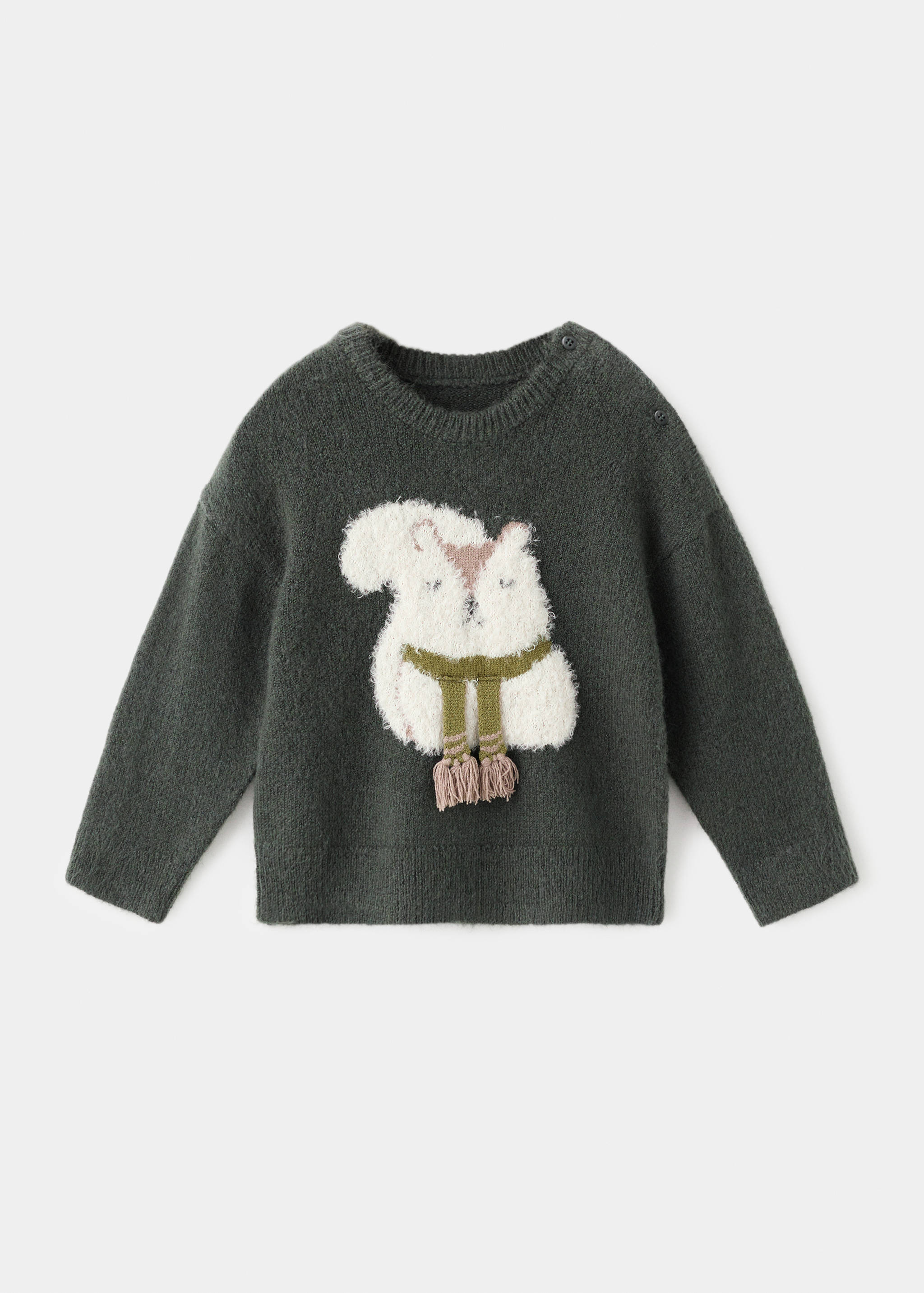 Sweater with embroidered animal - Article without model