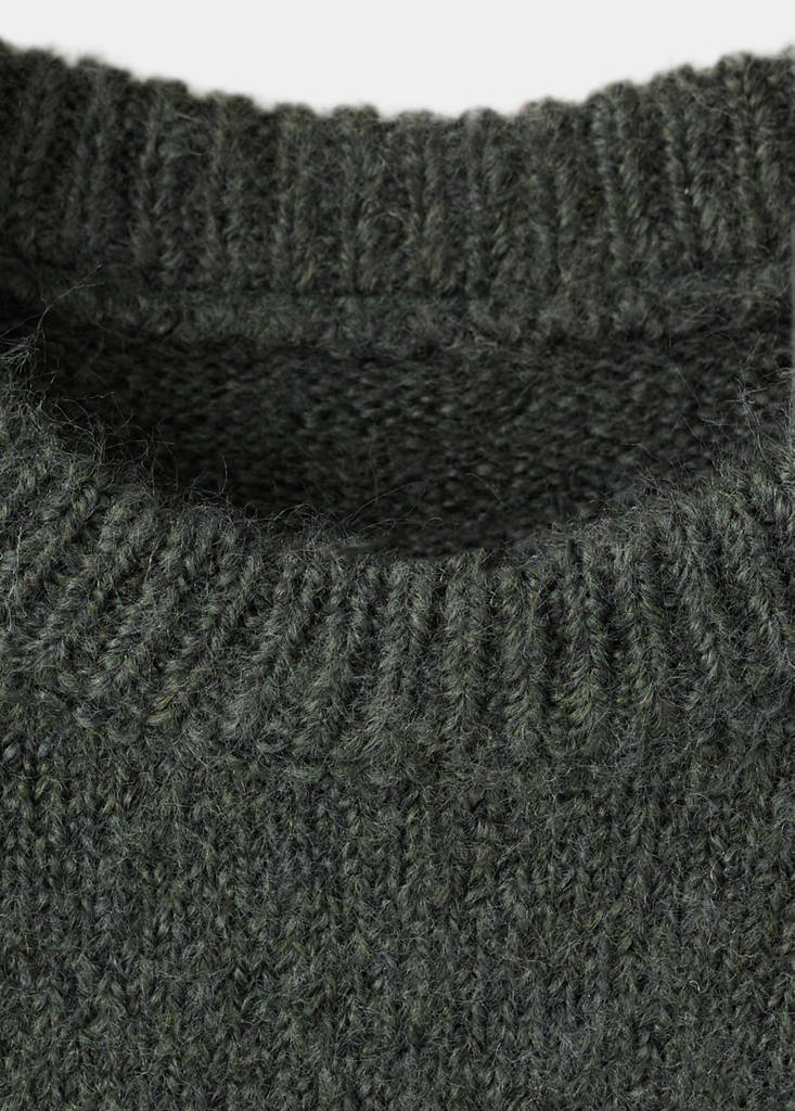 Sweater with embroidered animal — Dark Green