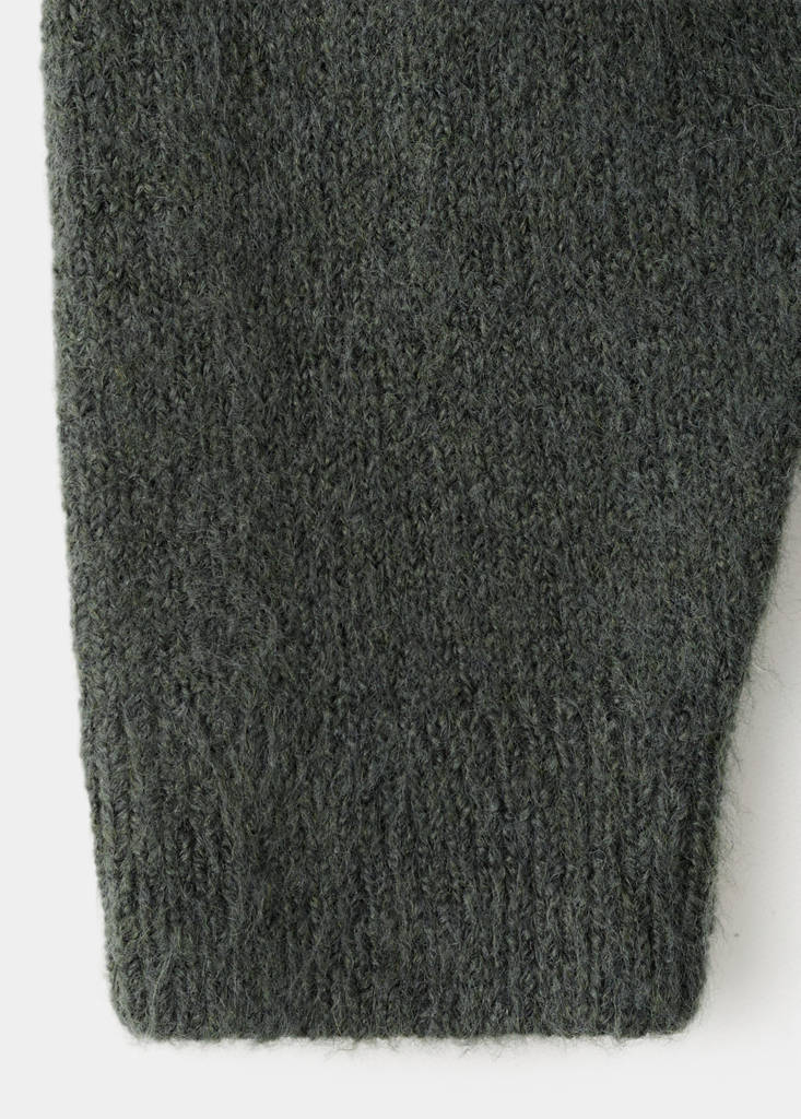 Sweater with embroidered animal — Dark Green