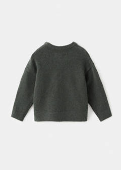 Sweater with embroidered animal — Dark Green 10