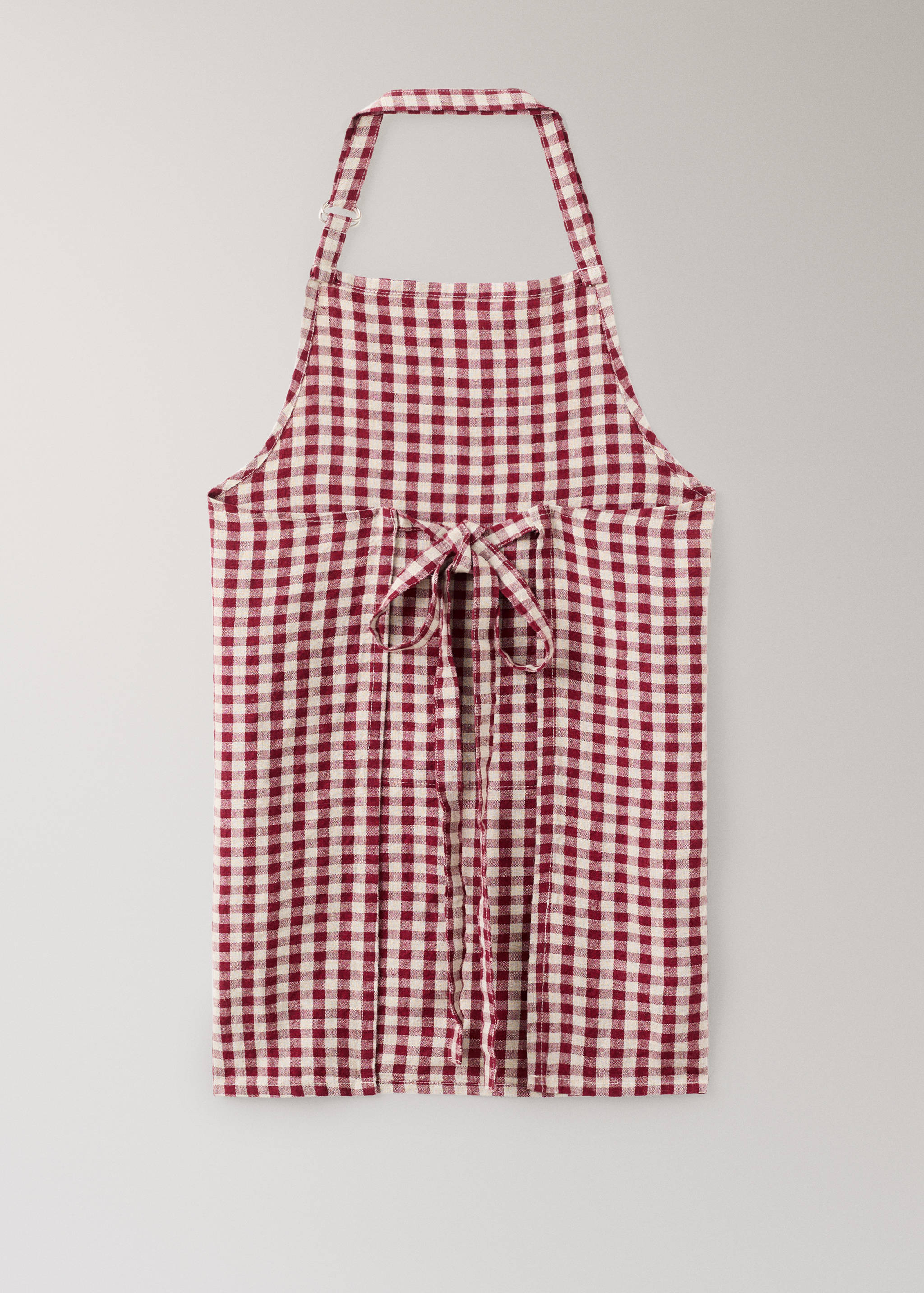 Delantal lino cuadros adulto - Detalle del artículo 3