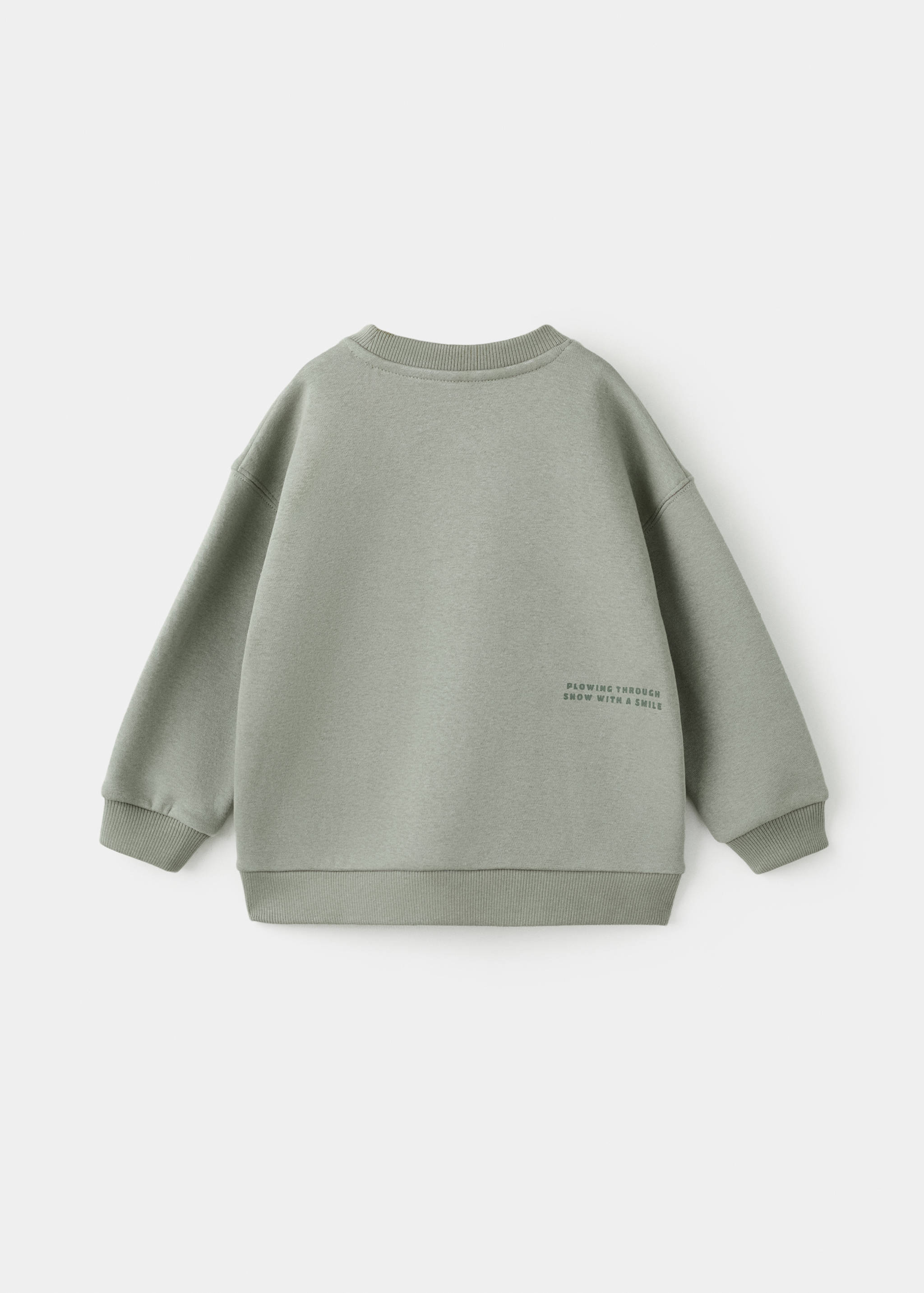 Sudadera bordada estampada - Reverso del artículo