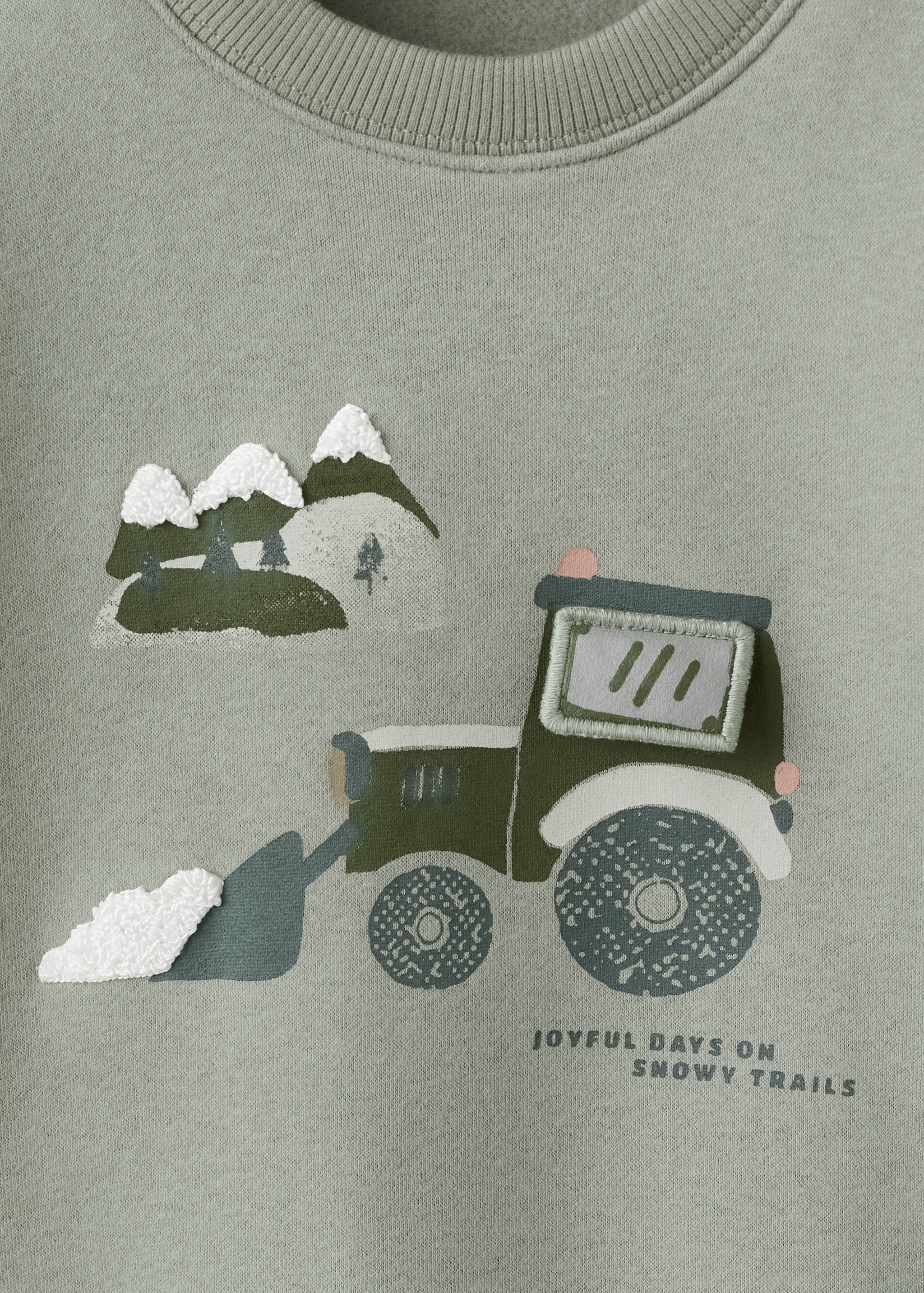 Sudadera bordada estampada - Detalle del artículo 0