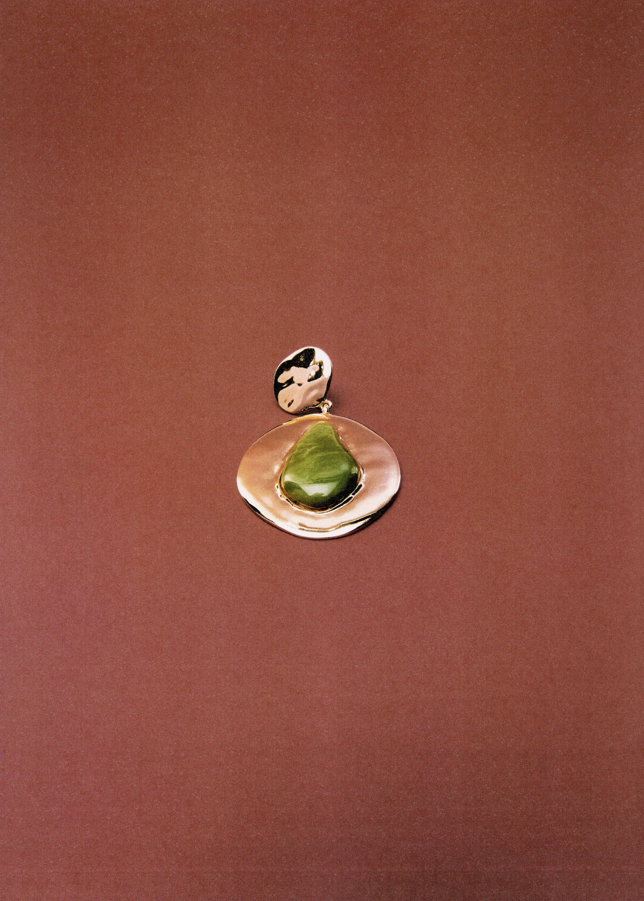 Комбинированные серьги-подвески из смолы - Деталь изделия 6