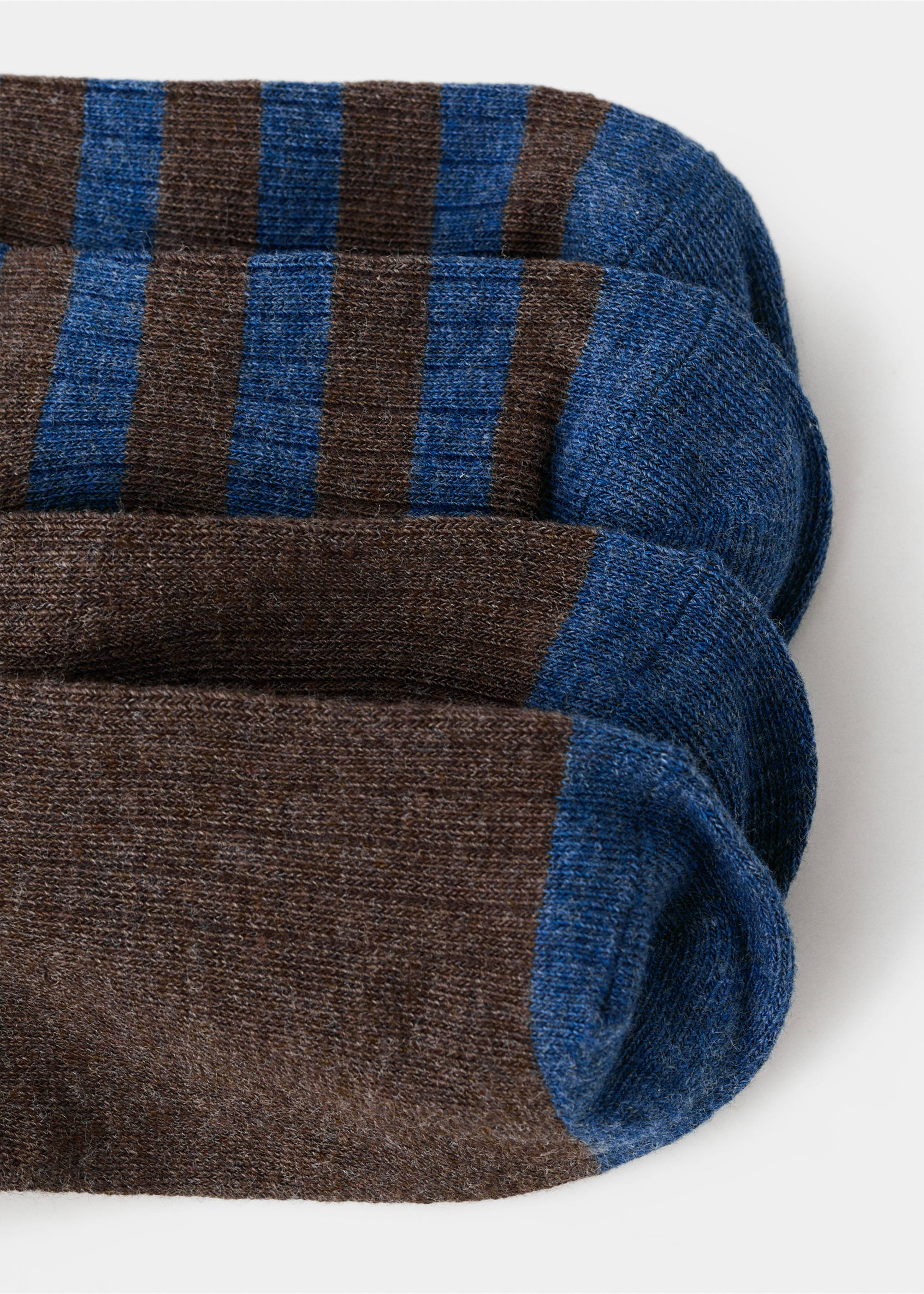 2 pack patterned socks - Details of the article 0, Brown. Ref: 17047799-00.