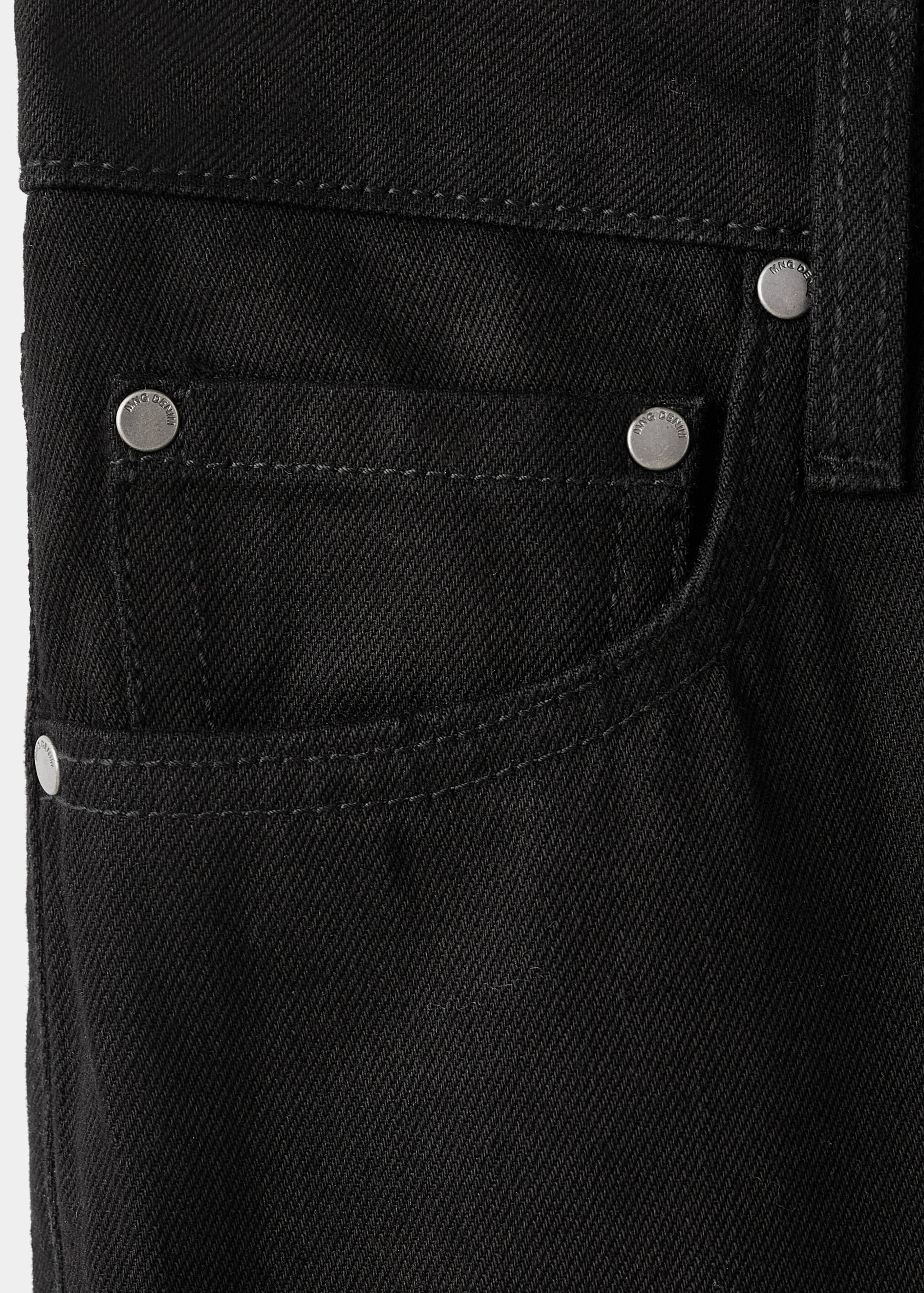 Wide leg jeans with rhinestones - Details of the article 0