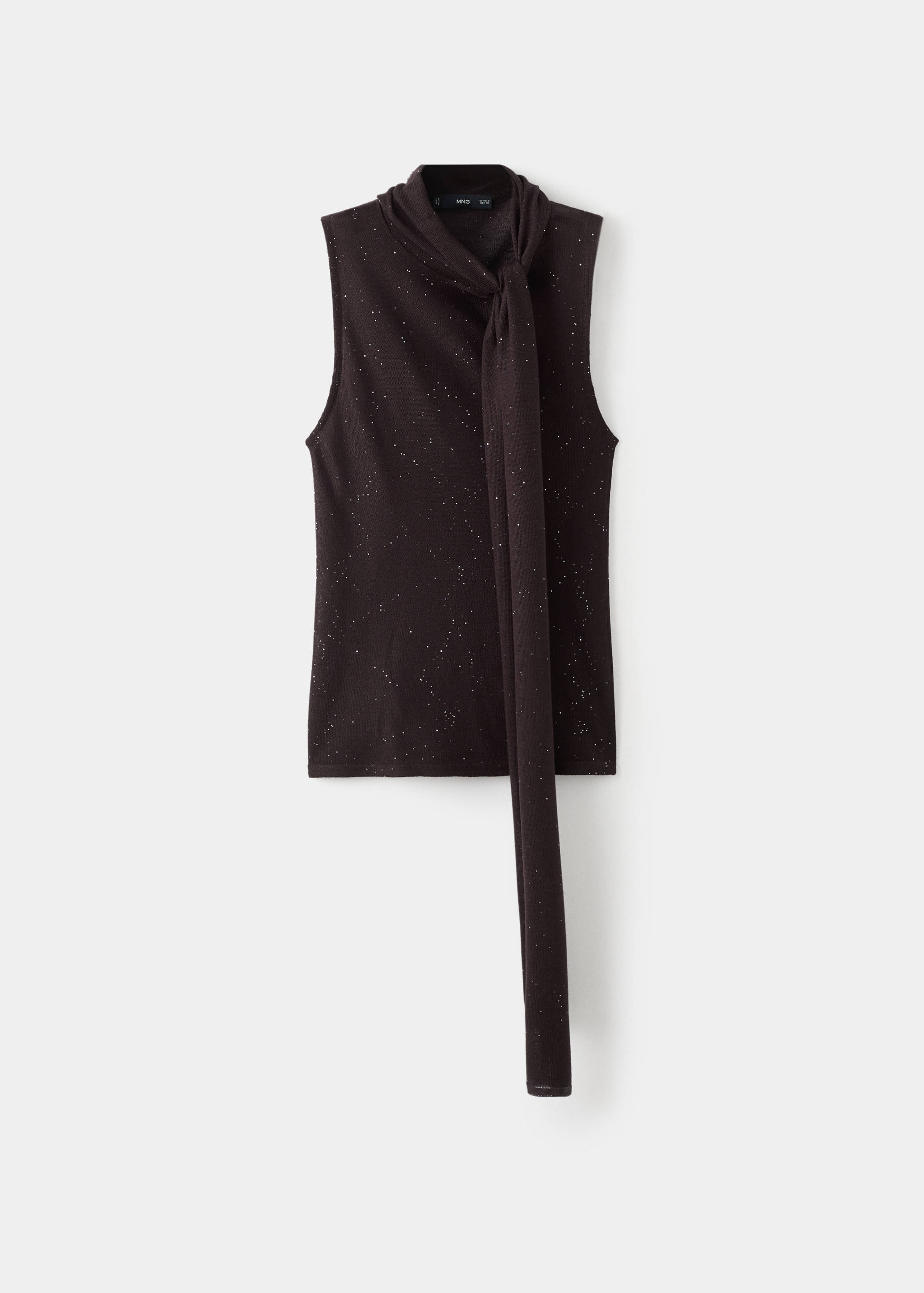Shiny top with foulard - Article without model