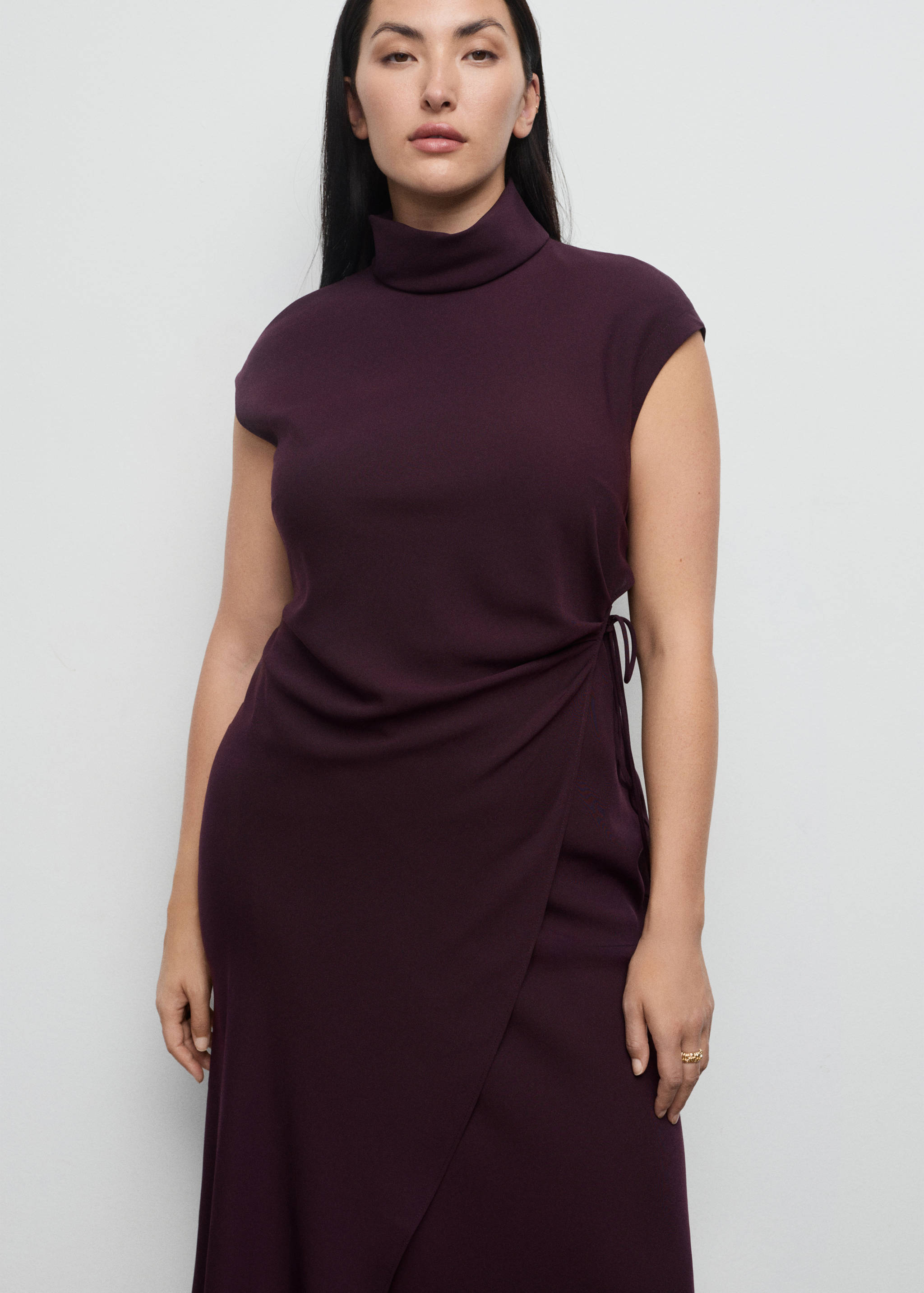 Turtleneck wrap dress - Details of the article 5