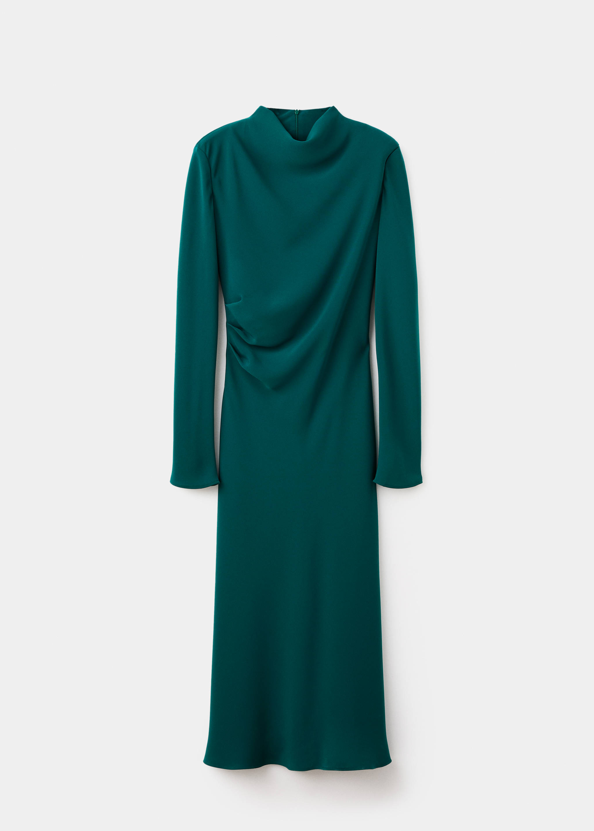 Robe froncée avec col drapé - Article sans modèle