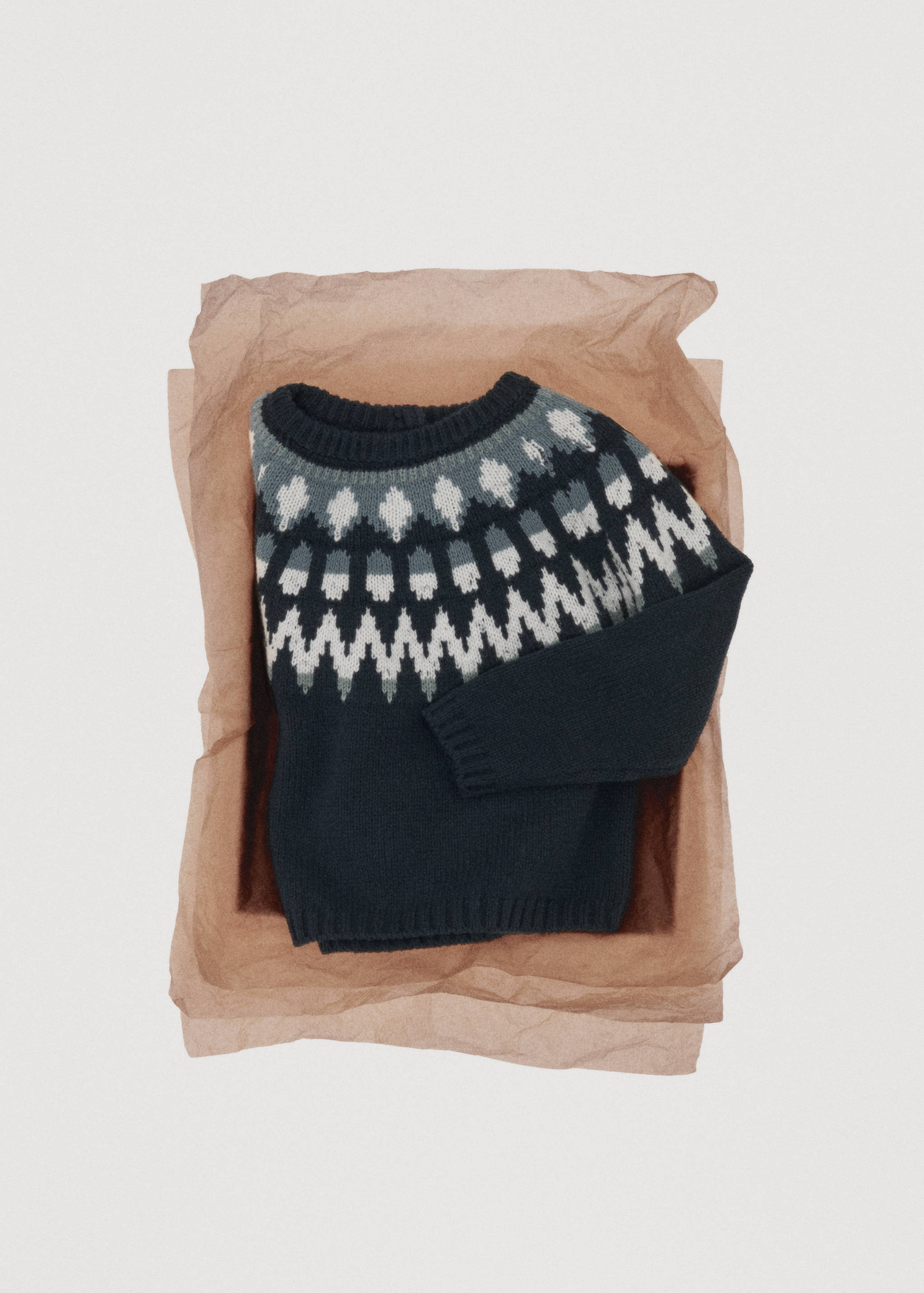 Jacquard knitted sweater - Details of the article 7